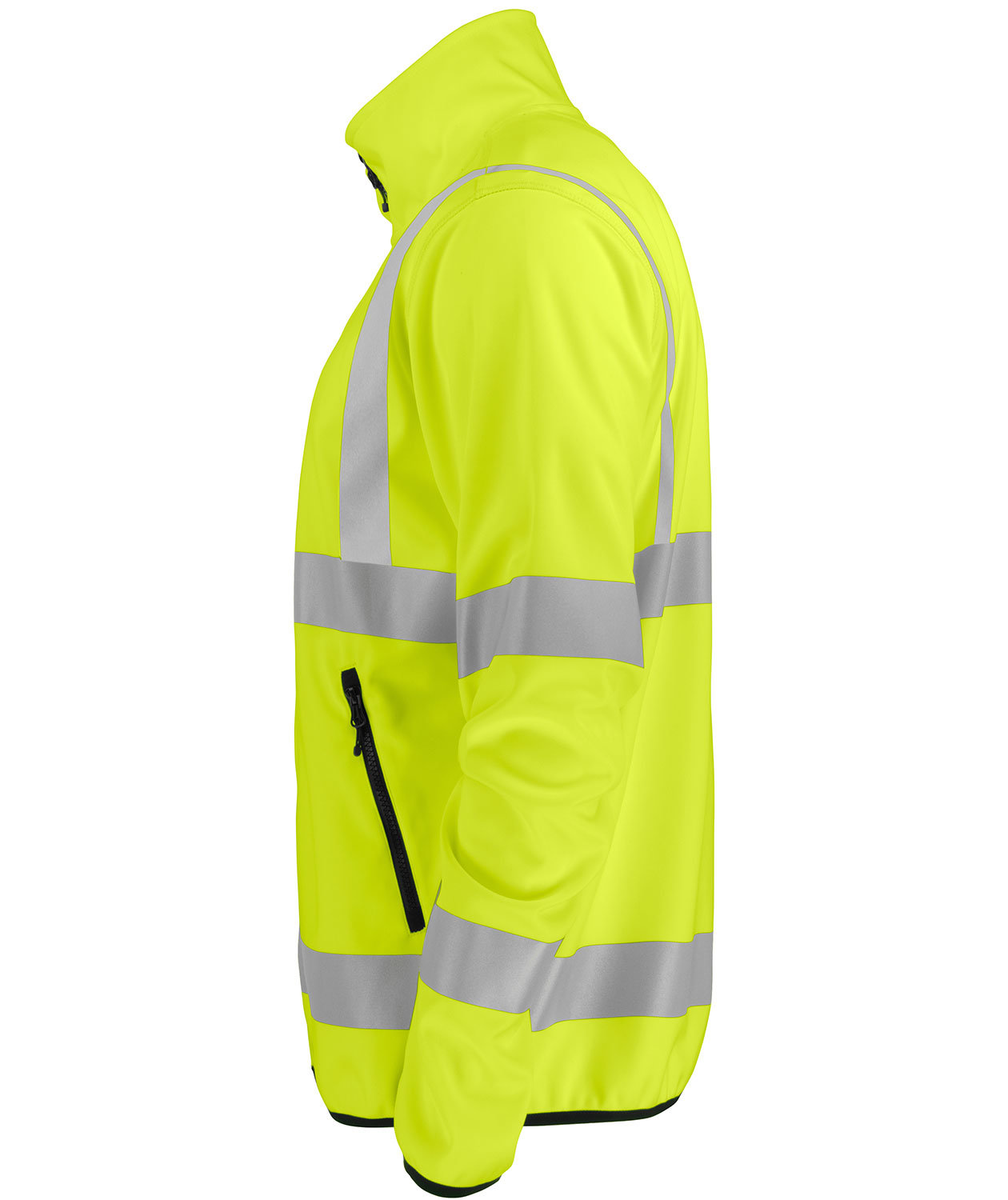 ProJob softshelljakke 6105, Hi-vis Gul/Svart, large image number 2