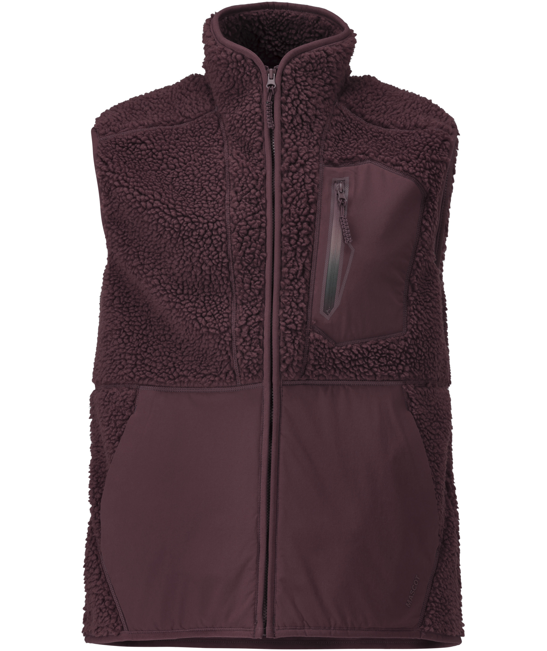 Mascot Customized fiberpelsvest, Bordeaux, Bordeaux, swatch