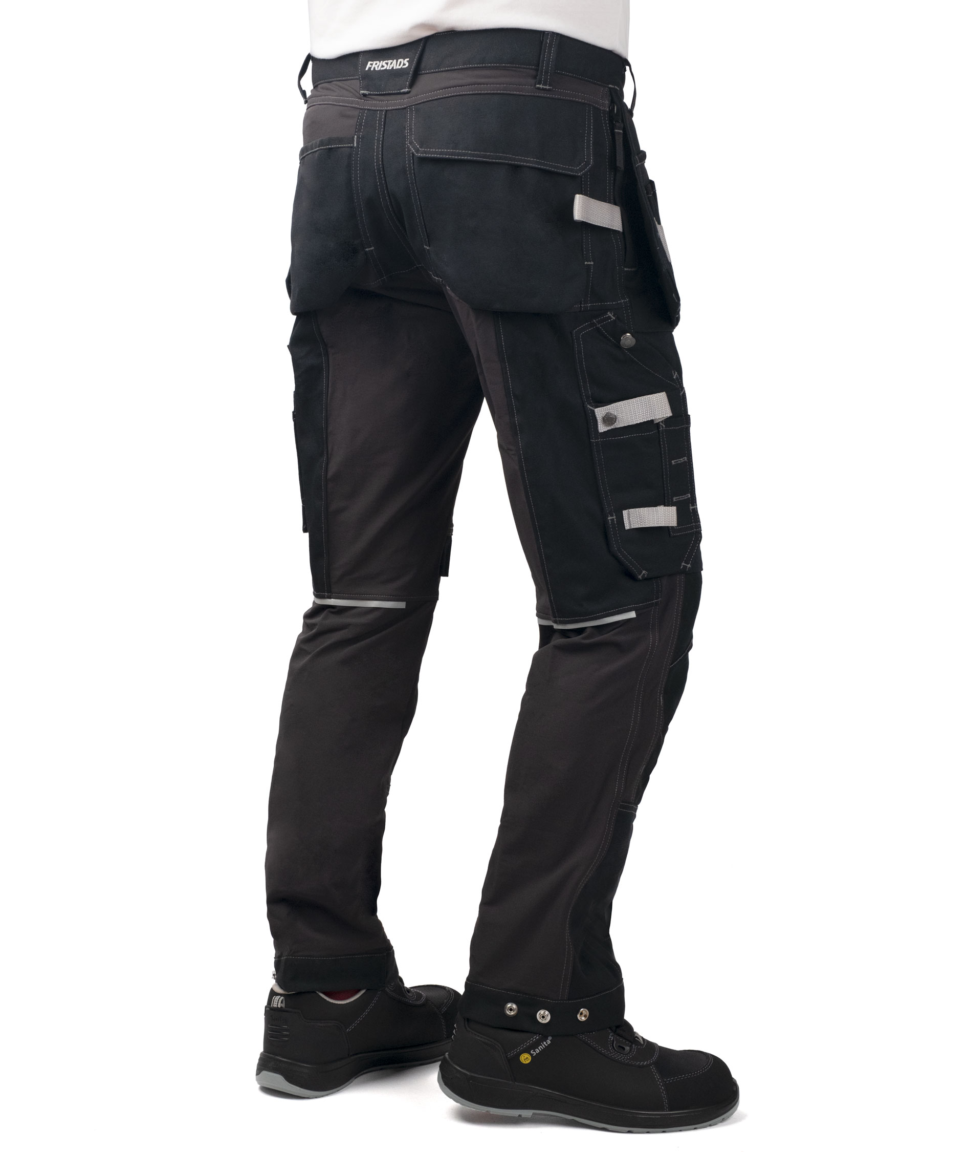 Fristads Gen Y stretch h&aring;ndv&aelig;rkerbukser 2530 CYD, Sort, large image number 4