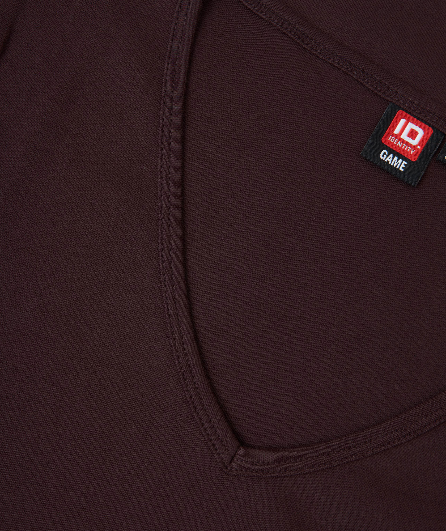 ID Interlock T-shirt dam, Dark bourdeaux, large image number 4