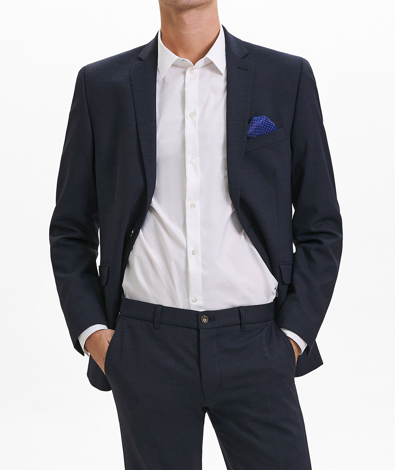 Sunwill Bistretch Modern fit ull kavaj, Navy