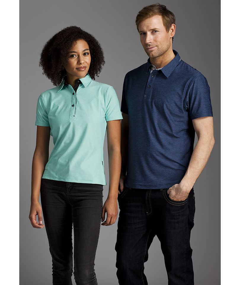 Pitch Stone dame polo T-shirt, Mint melange, large image number 2
