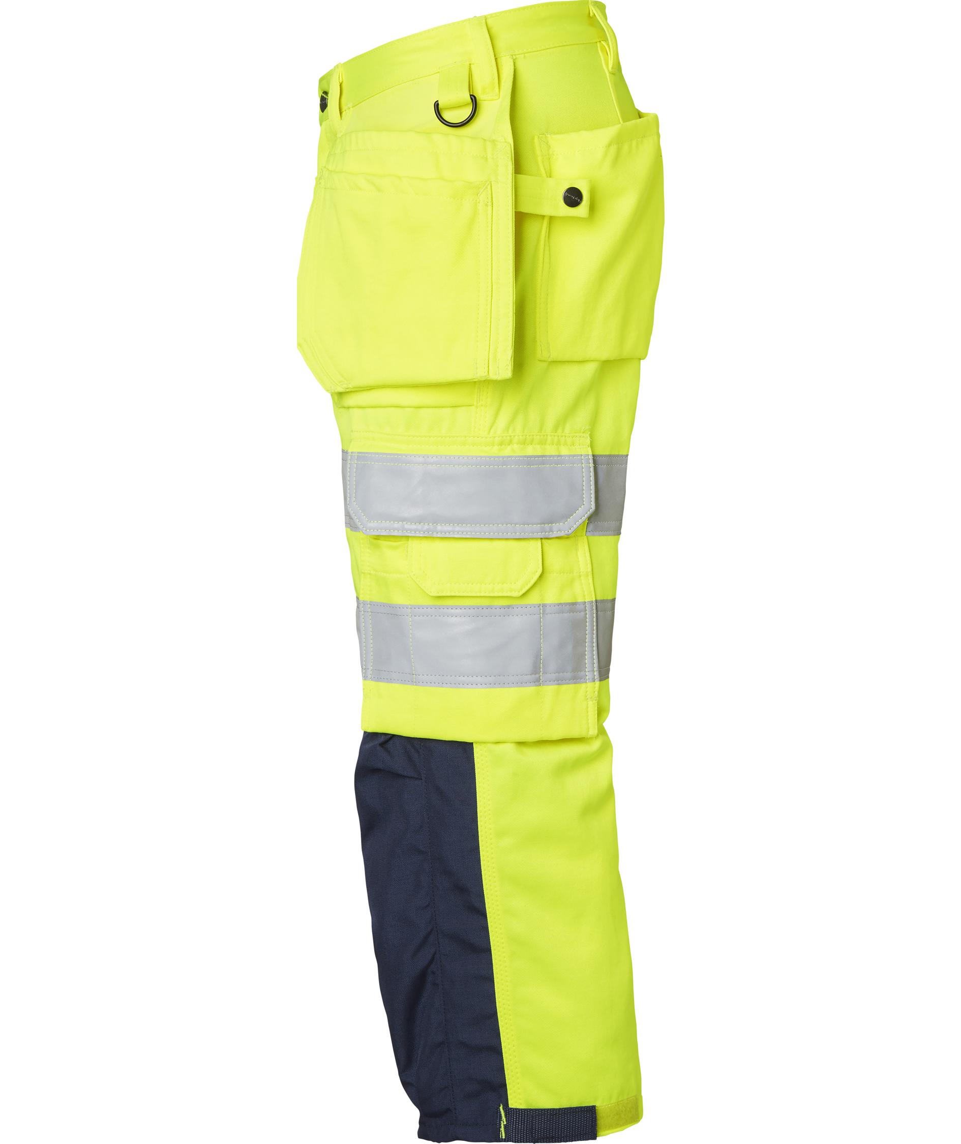Top Swede hantverkspiratbyxa 218, Varsel Gul/Navy, large image number 3