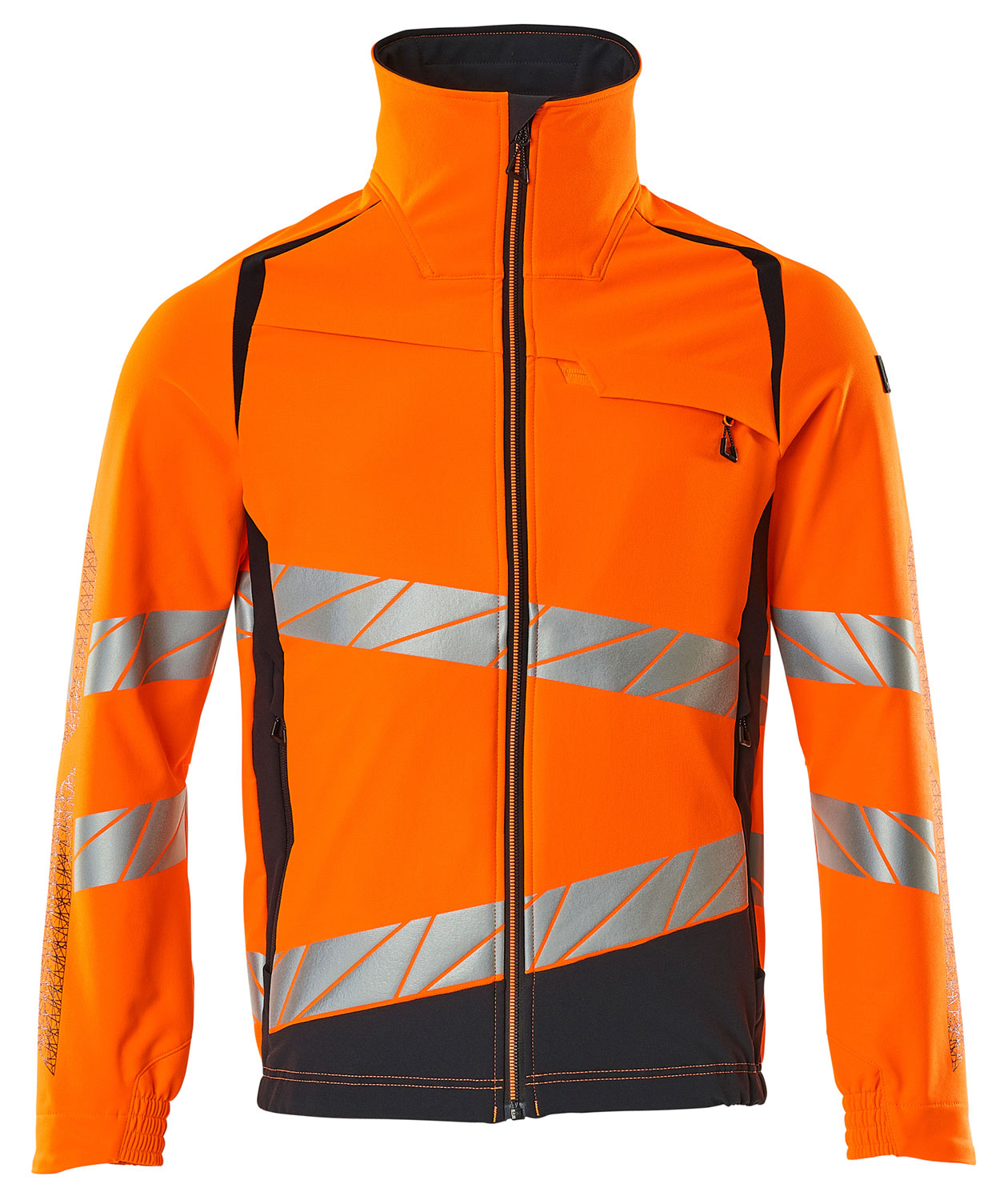 Mascot Accelerate Safe Jacke full stretch, Hi-Vis Orange/Dunkel Marine, Hi-Vis Orange/Dunkel Marine, swatch
