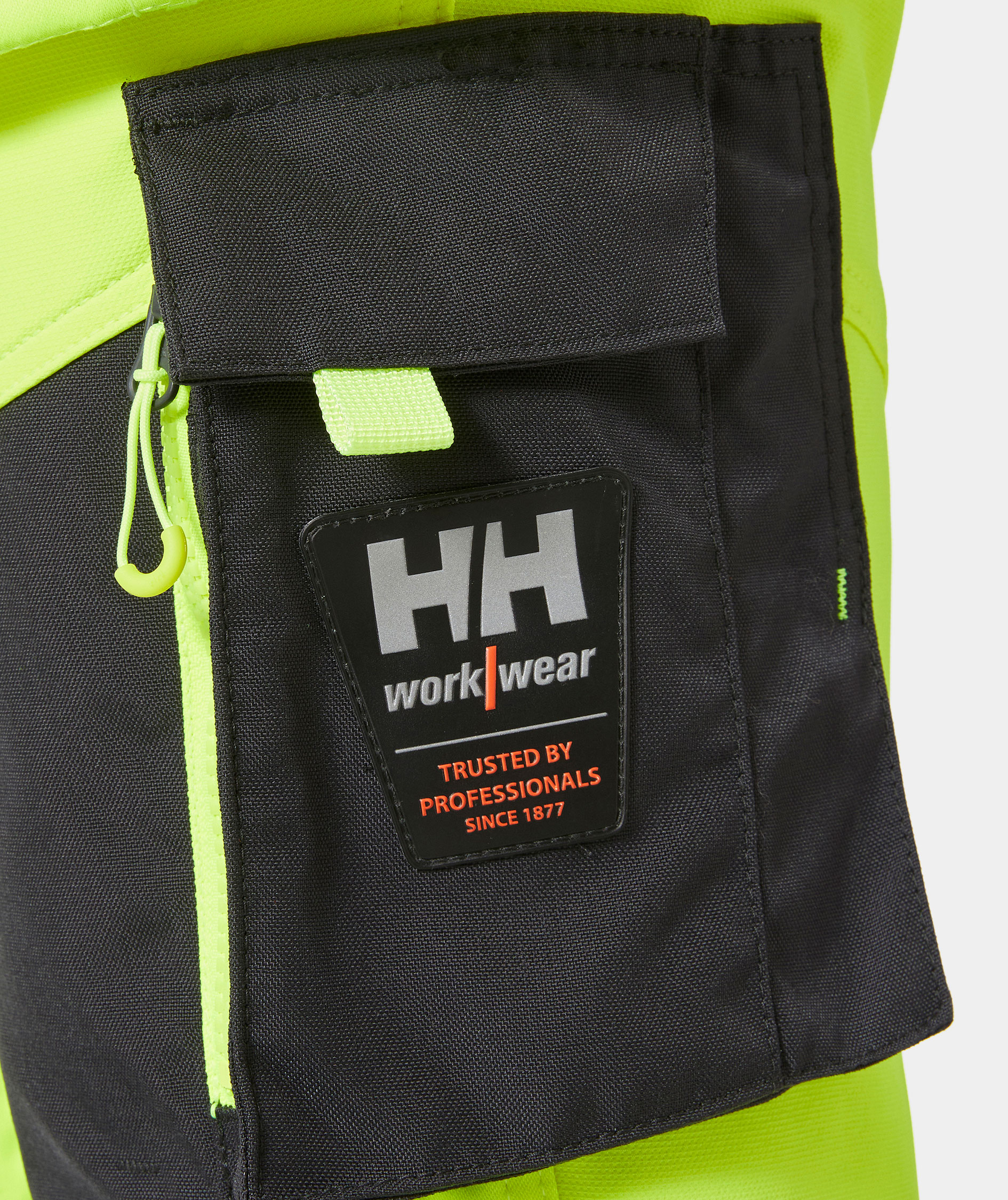 Helly Hansen ICU hantverksbyxa full stretch, Varsel gul/charcoal, large image number 5