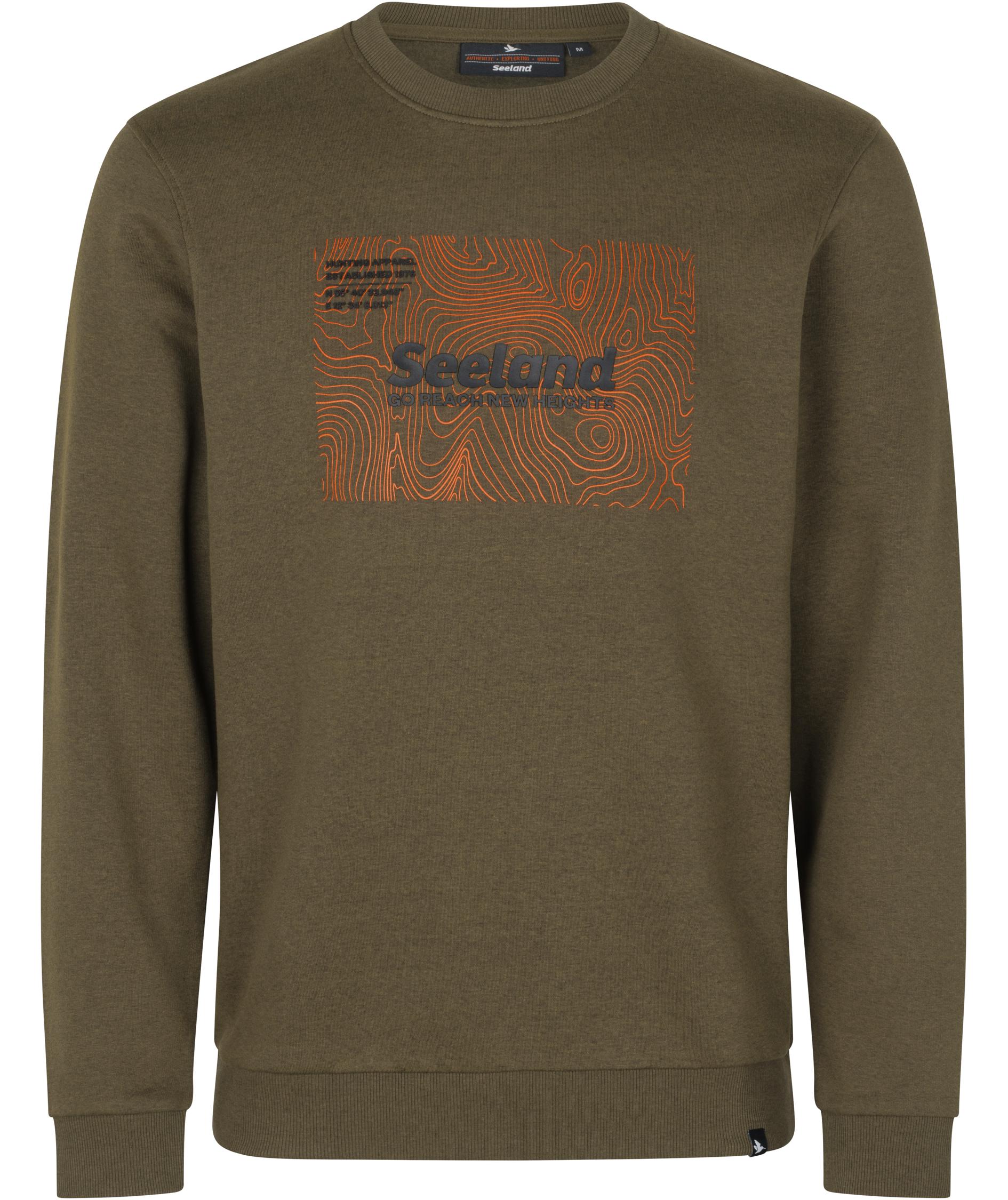Seeland Pulse Sweatshirt, Dark olive melange