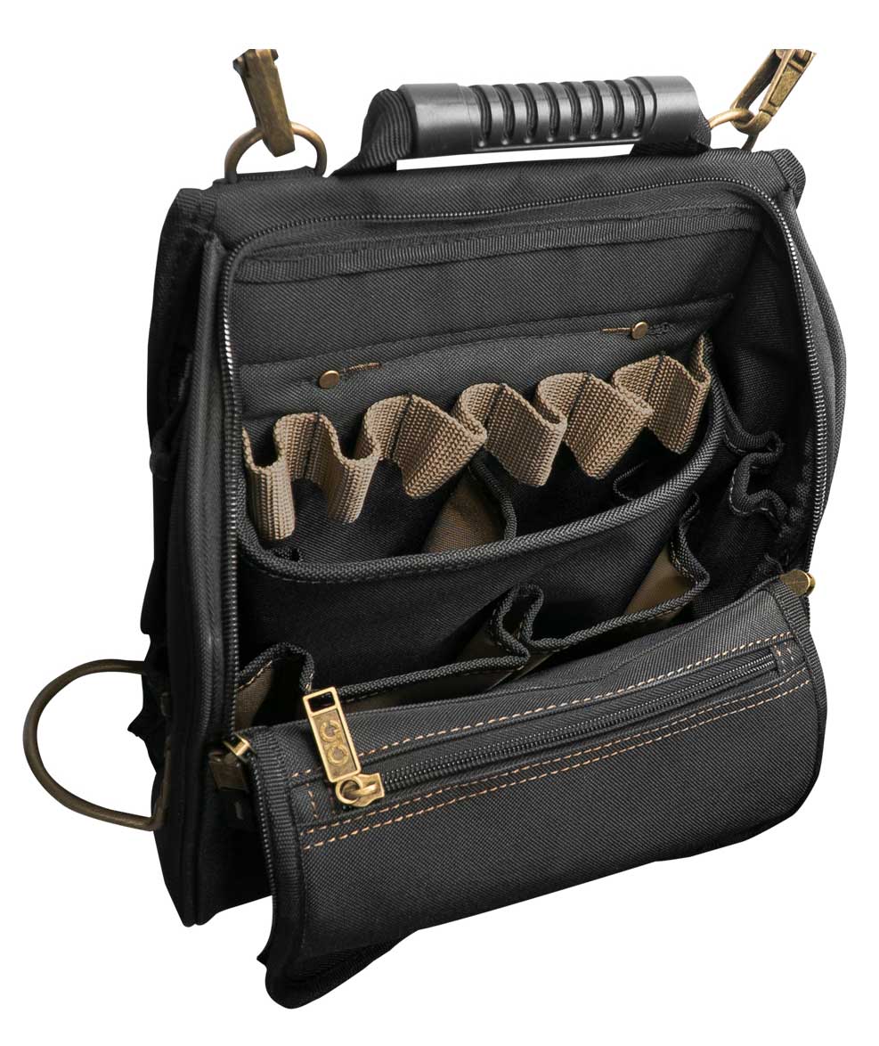 CLC Work Gear 1510 electrician tool bag 18L, Black/Brown, Black/Brown, large image number 2