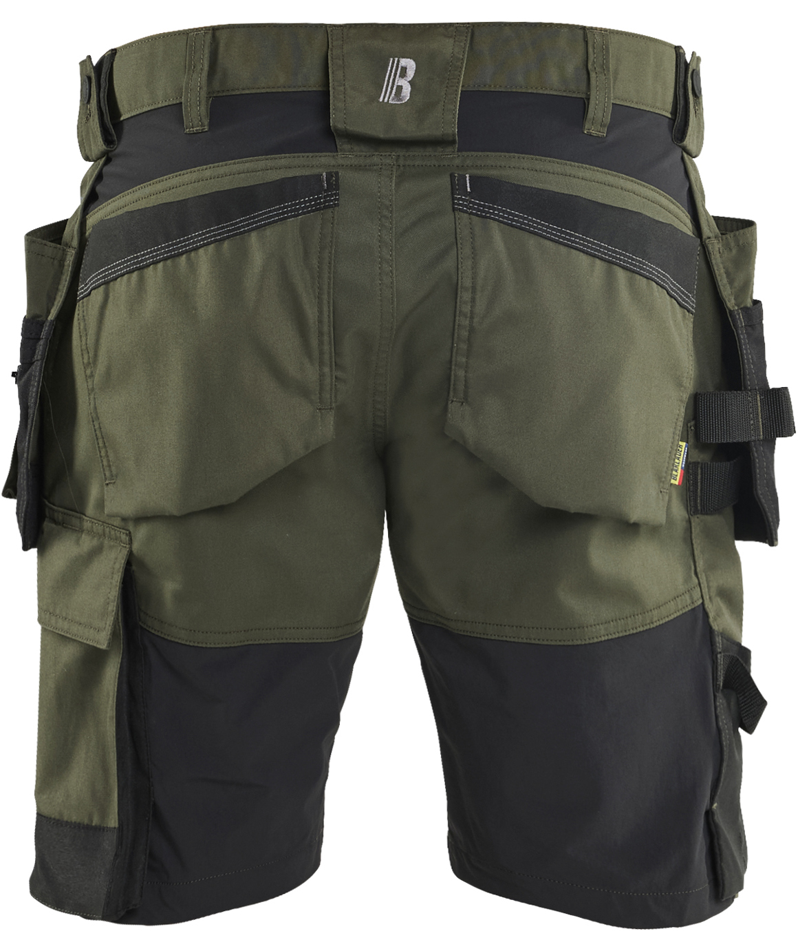 Bl&aring;kl&auml;der&nbsp;h&aring;ndv&aelig;rkershorts, Skovgr&oslash;n/sort