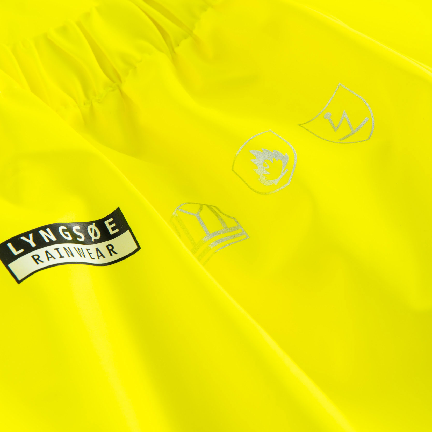 Lyngs&oslash;e Multinorm PU regnbyxa, Varsel gul/marinbl&aring;