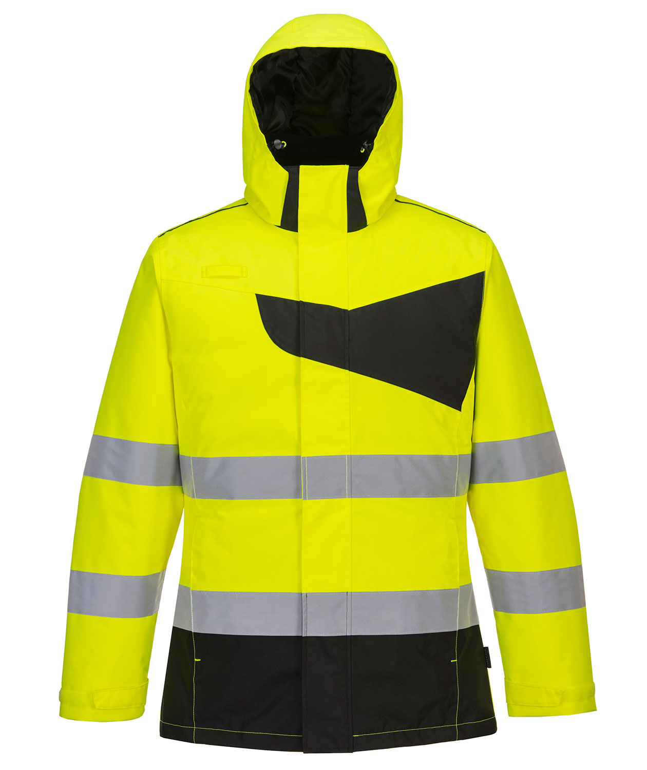 Portwest PW2 vinterjacka, Varsel Gul/Svart