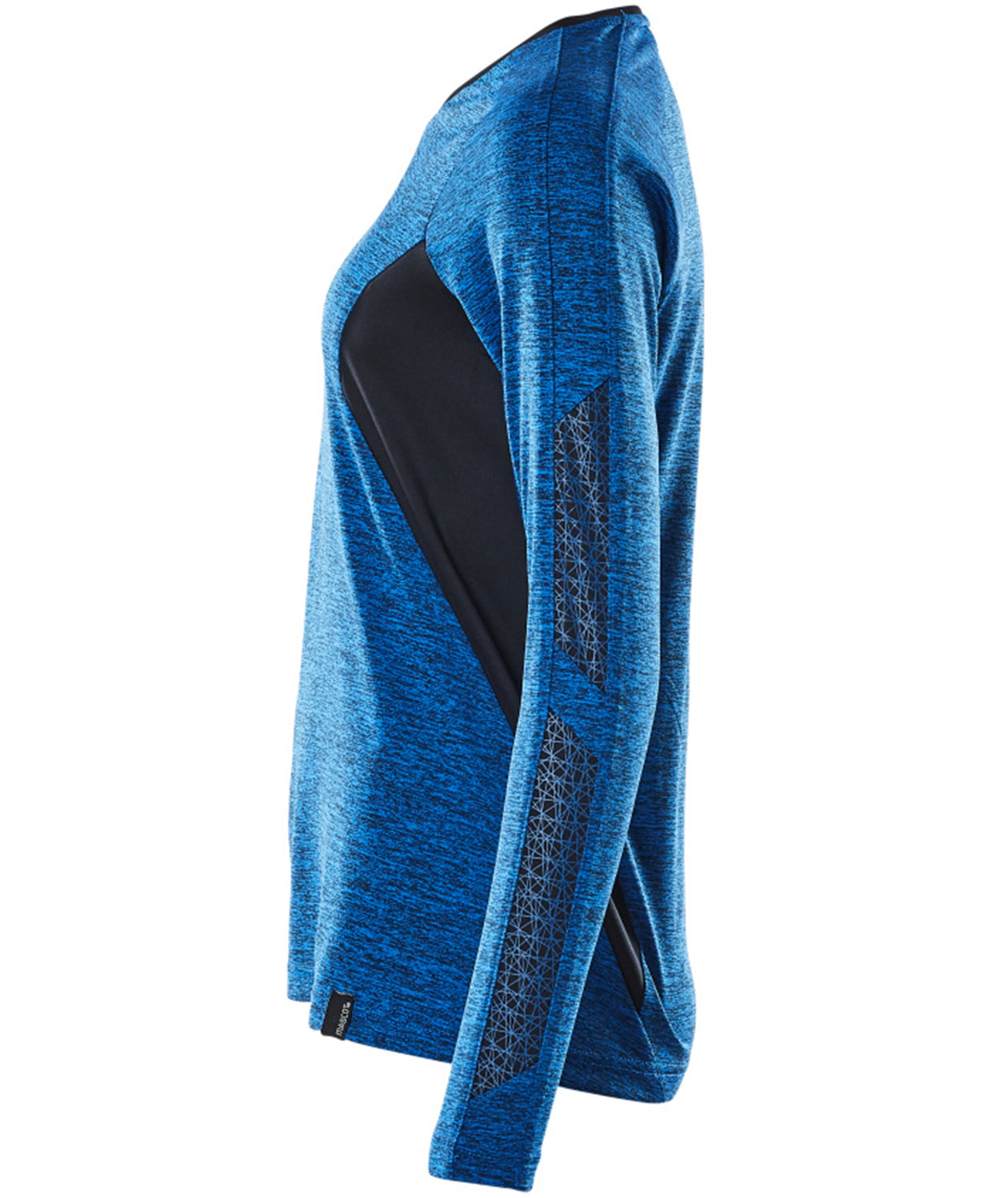 Mascot Accelerate Coolmax lang&auml;rmliges Damen T-Shirt, Azurblau/Dunkel Marine, large image number 3