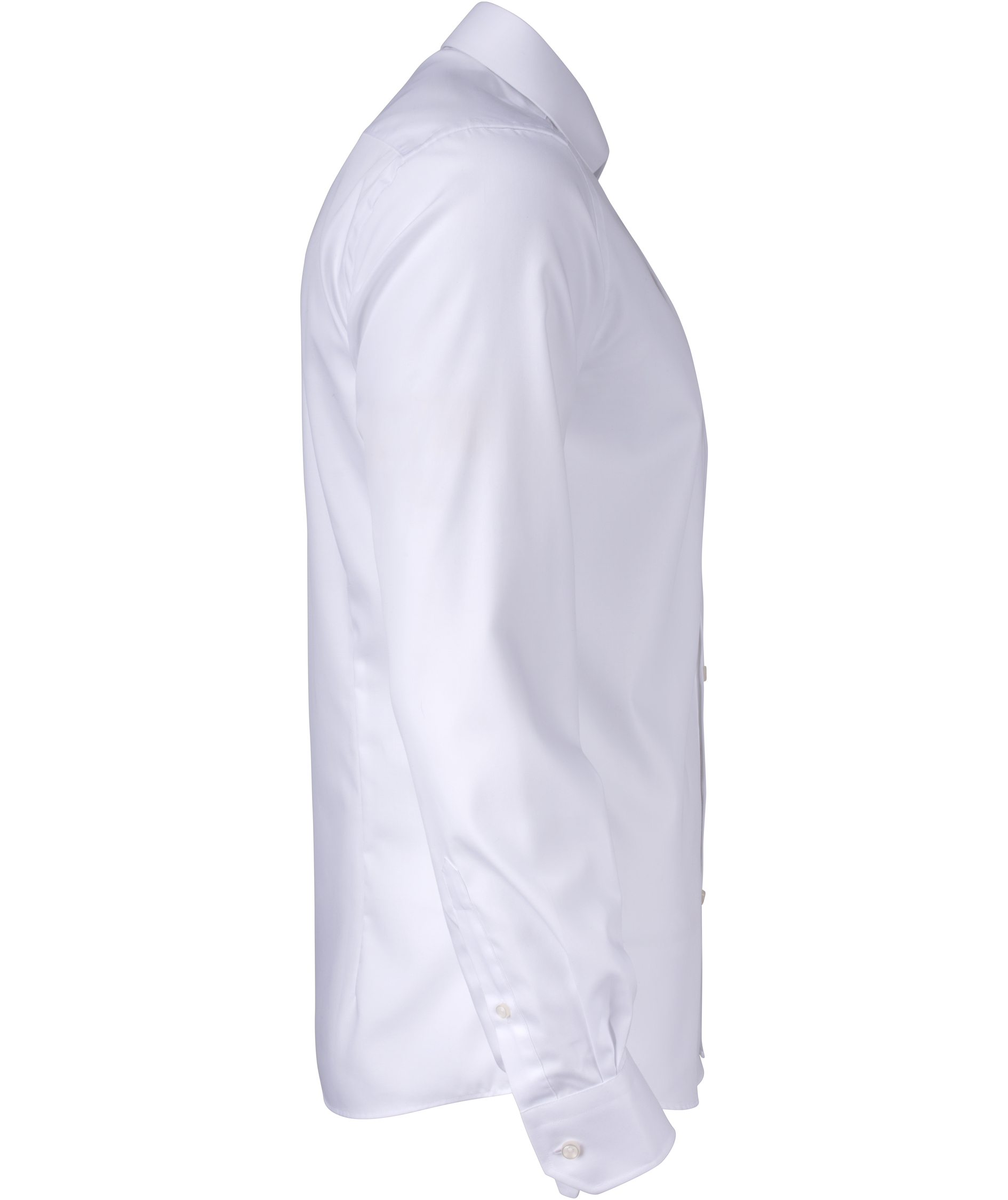 J. Harvest & Frost Yellow Bow 50 Twill Regular fit skjorta med extra &auml;rml&auml;ngd, White, large image number 2