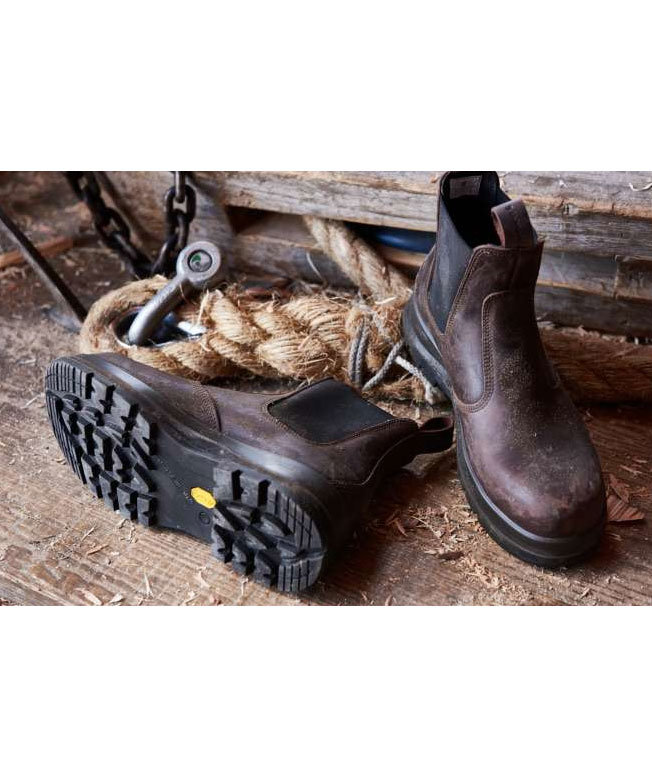 Carhartt Carter Rugged Flex Chelsea skyddsst&ouml;vlar S3, M&ouml;rkbrun