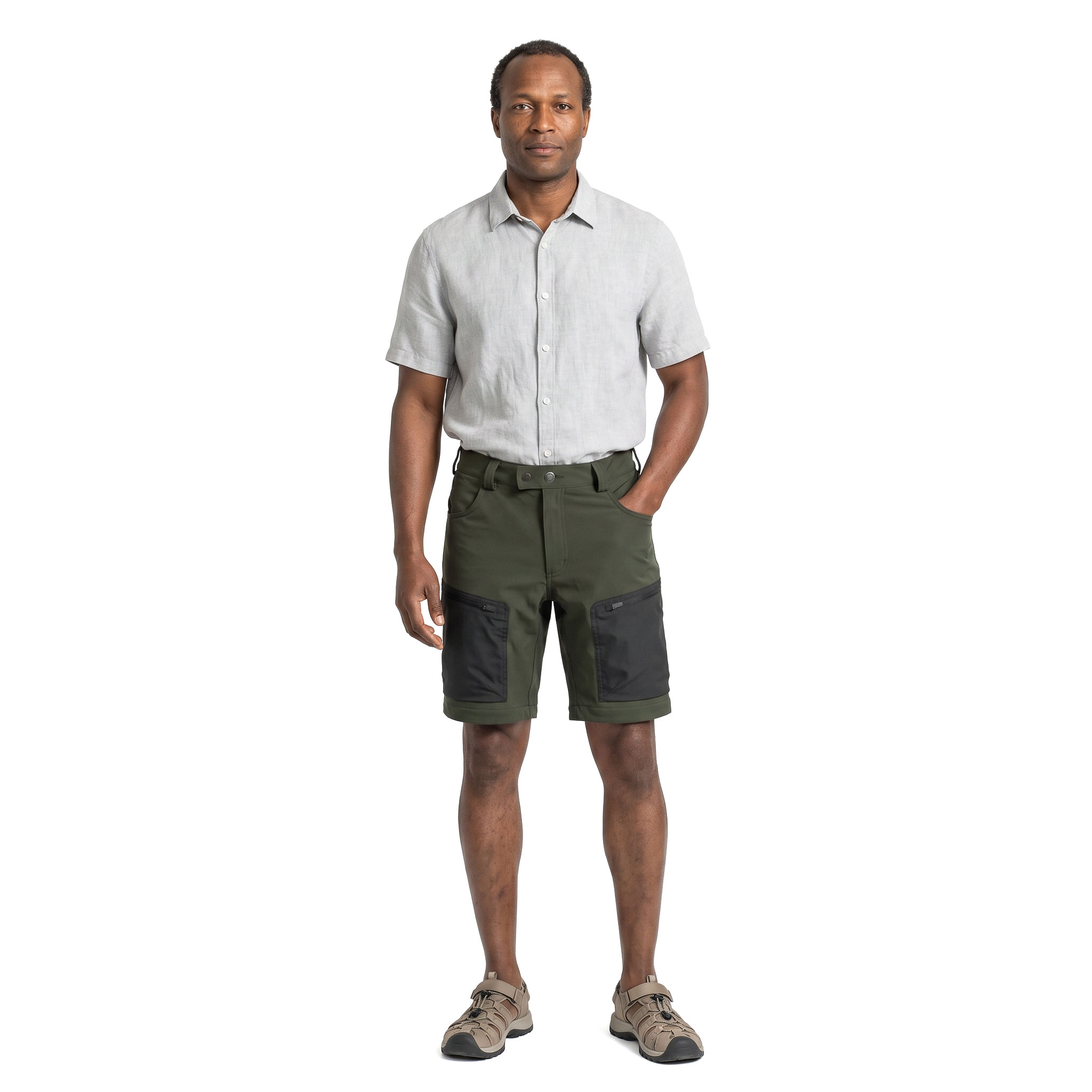 Pinewood Active Outdoor shorts, Green/Moss Green, large image number 2