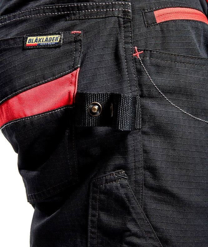 Bl&aring;kl&auml;der Unite work trousers, Black/Red, large image number 5