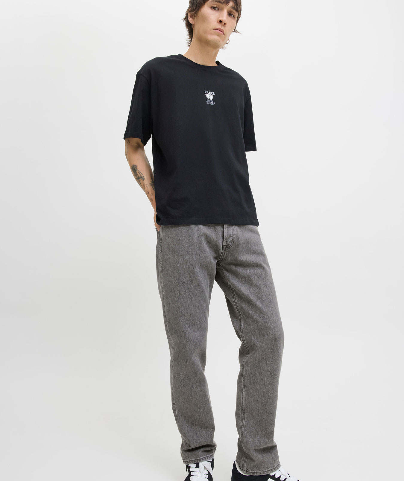 Jack & Jones JJICHRIS JJORIGINAL SQ 067 Jeans, Grey Denim, large image number 7