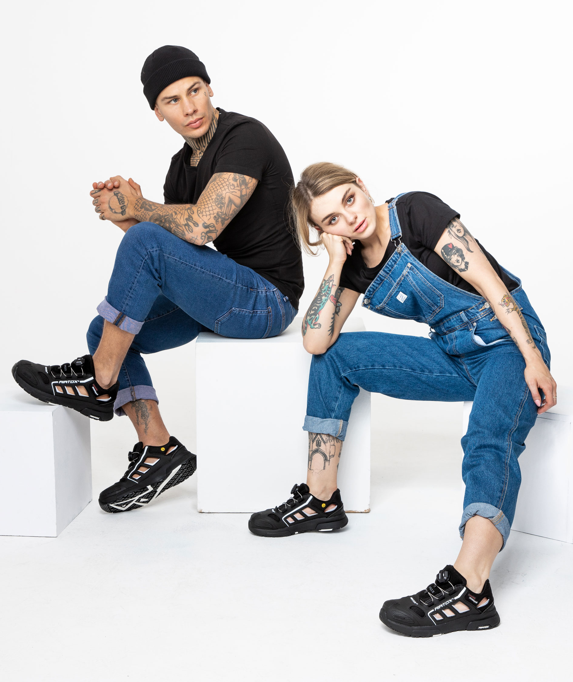 Airtox FS22 skyddssandaler S1P, Svart