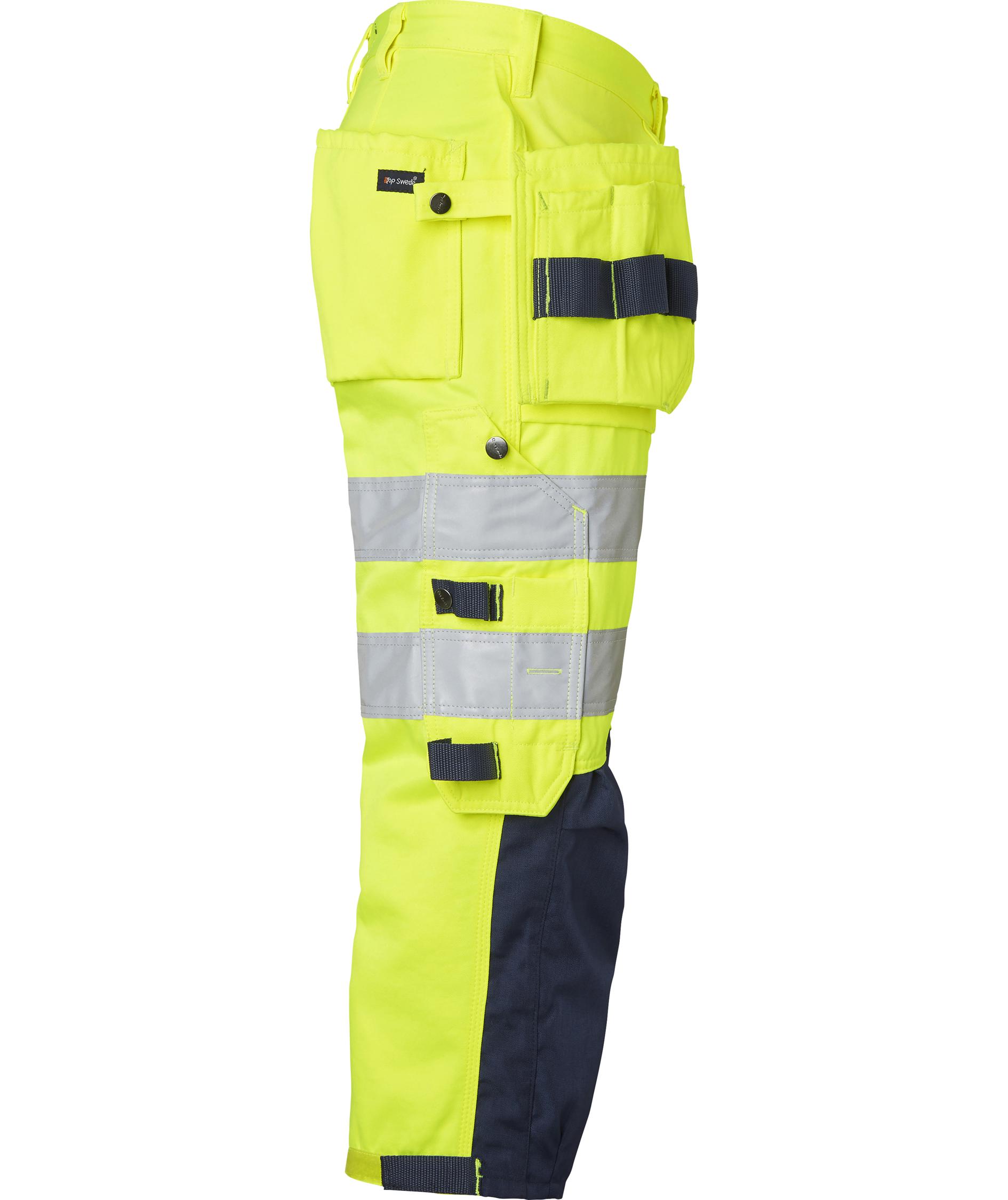 Top Swede hantverkspiratbyxa 218, Varsel Gul/Navy, large image number 2
