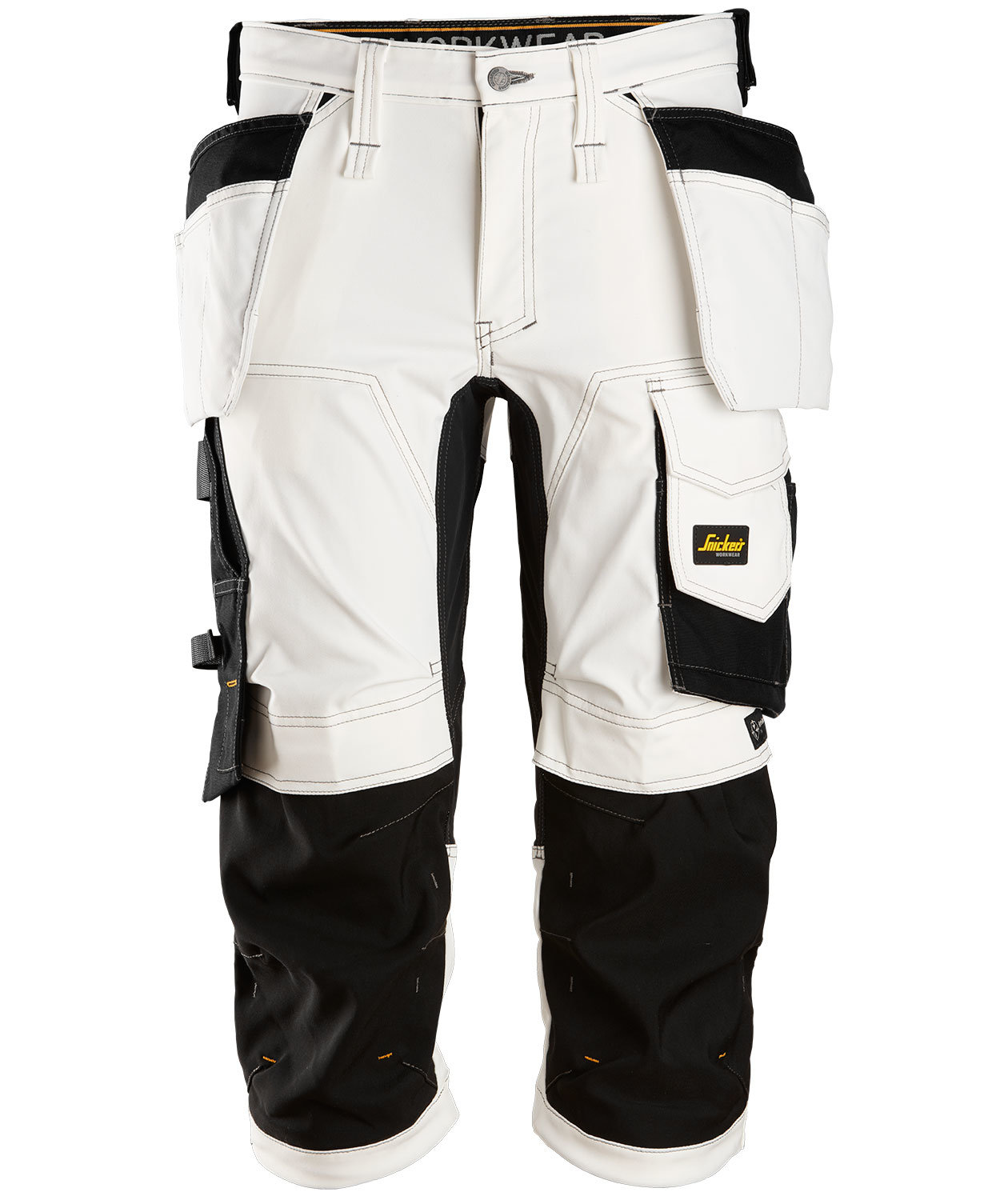 Snickers AllroundWork hantverkspiratbyxa 6142, Vit/Svart