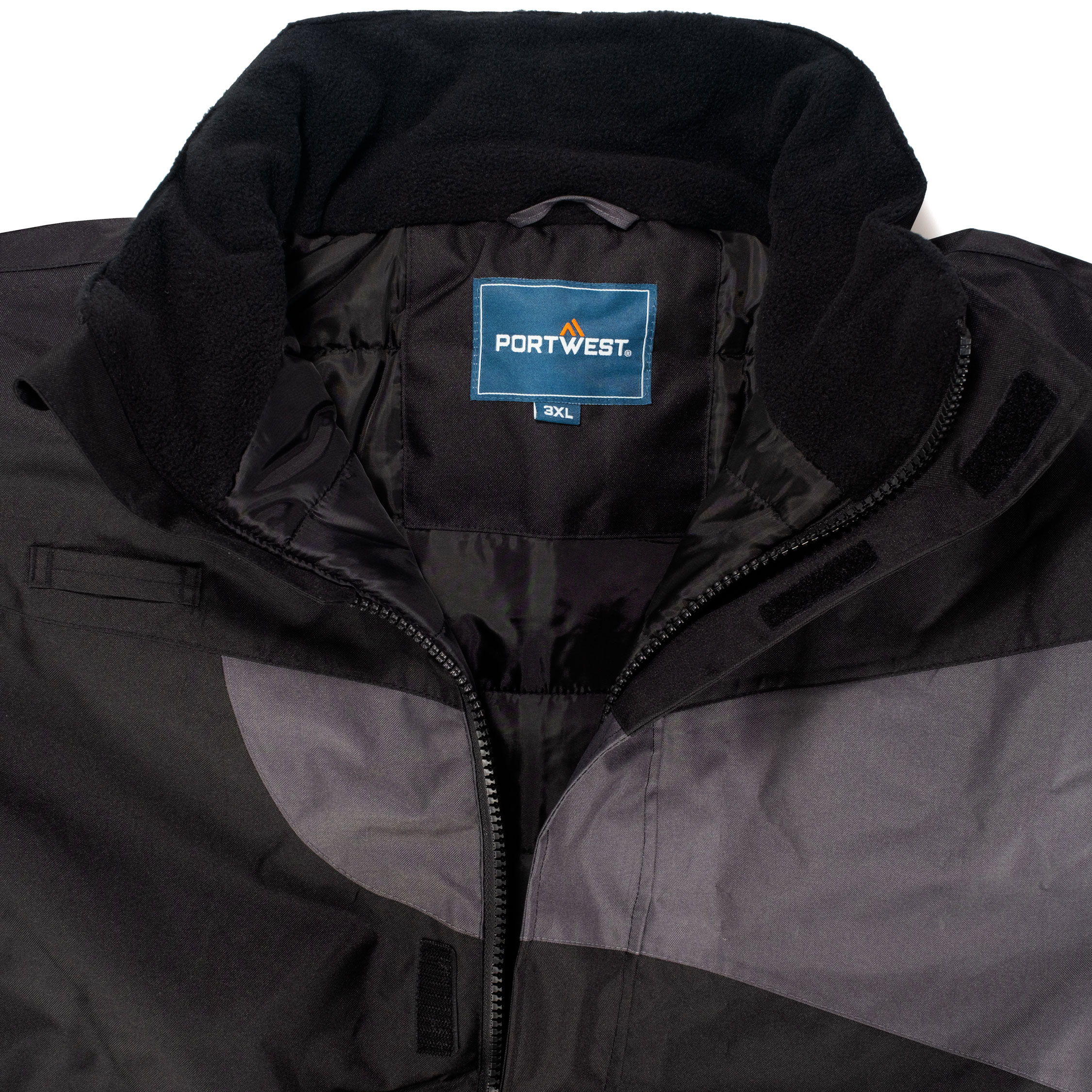 Portwest PW2 winter jacket, Black/Grey, large image number 5