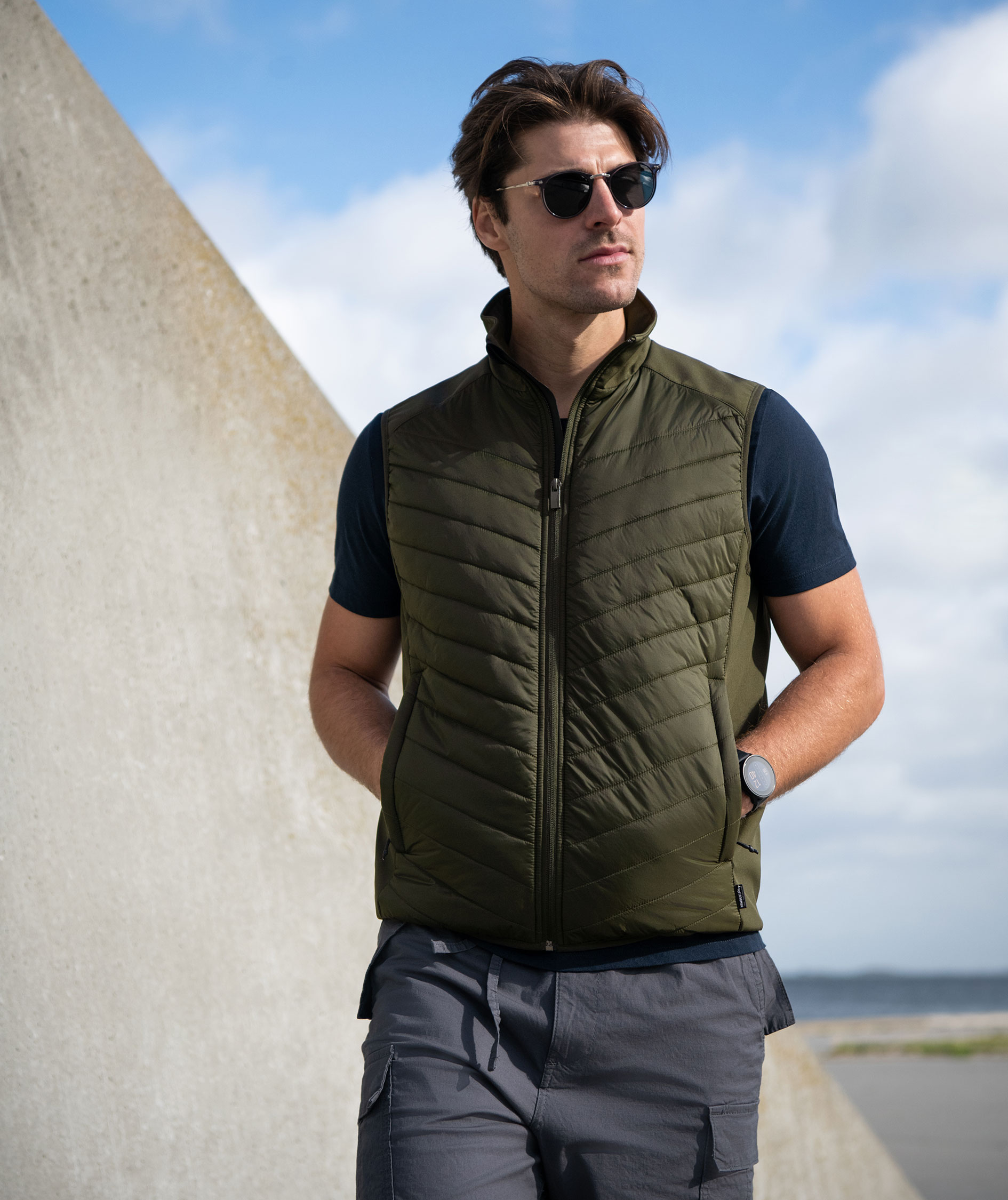 Nimbus Play Benton Hybrid vest, Olive Green