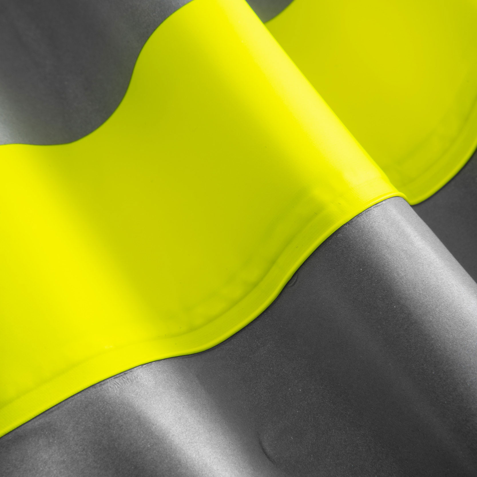 Lyngs&oslash;e PU rain trousers, Hi-vis Yellow/Marine, large image number 2