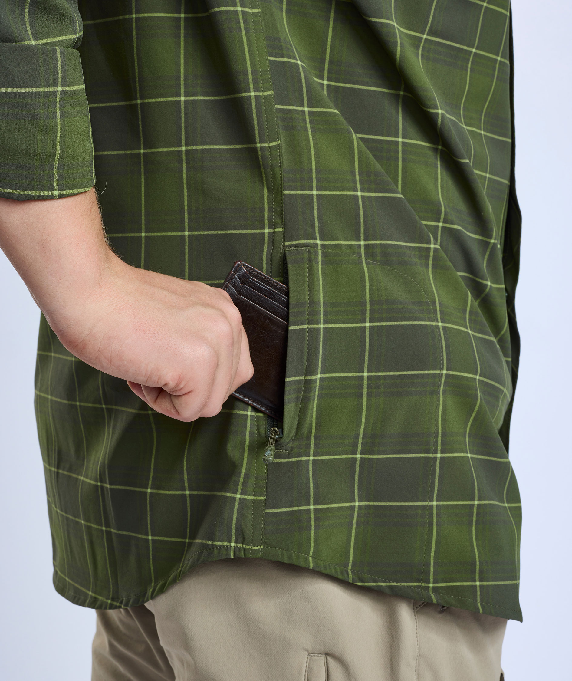 Pinewood Abisko Trekking skjorte, Moss green, large image number 8