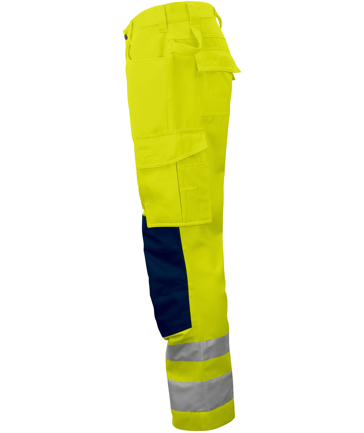 ProJob work trousers 6532, Hi-Vis Yellow/Navy, large image number 3