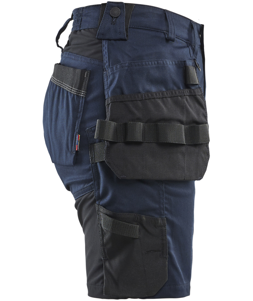 Bl&aring;kl&auml;der dame h&aring;ndverkershorts, M&oslash;rk Marine, large image number 3