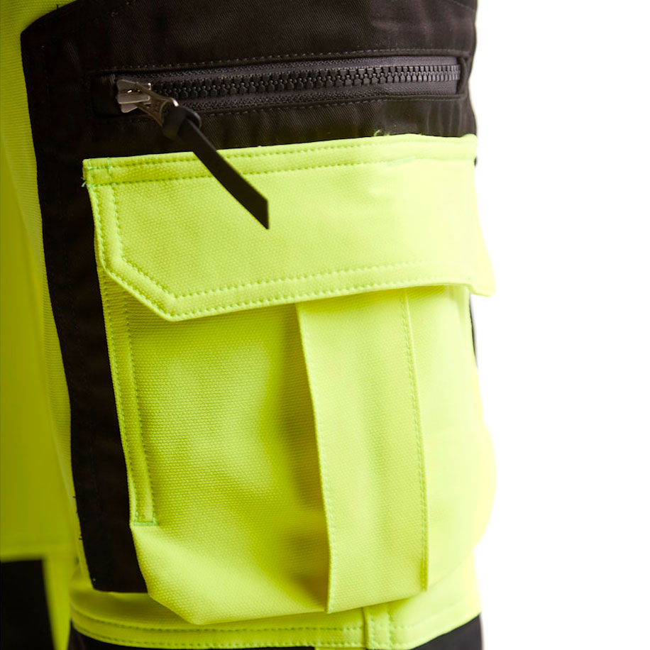 Bl&aring;kl&auml;der hantverksbyxa full stretch, Varsel Gul/Svart, large image number 8