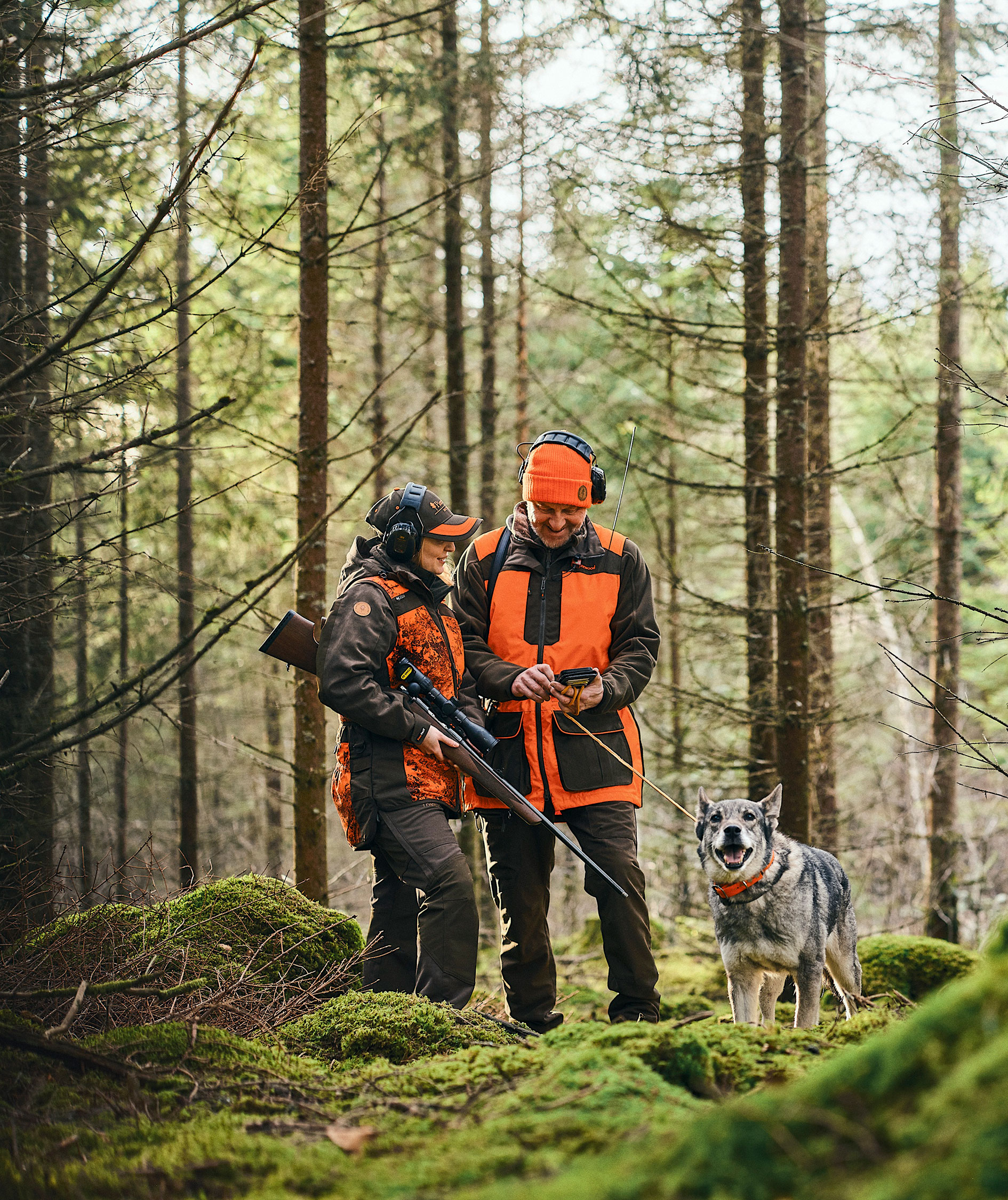 Pinewood Furudal Doghandler vest, Orange/Moss Green, large image number 13