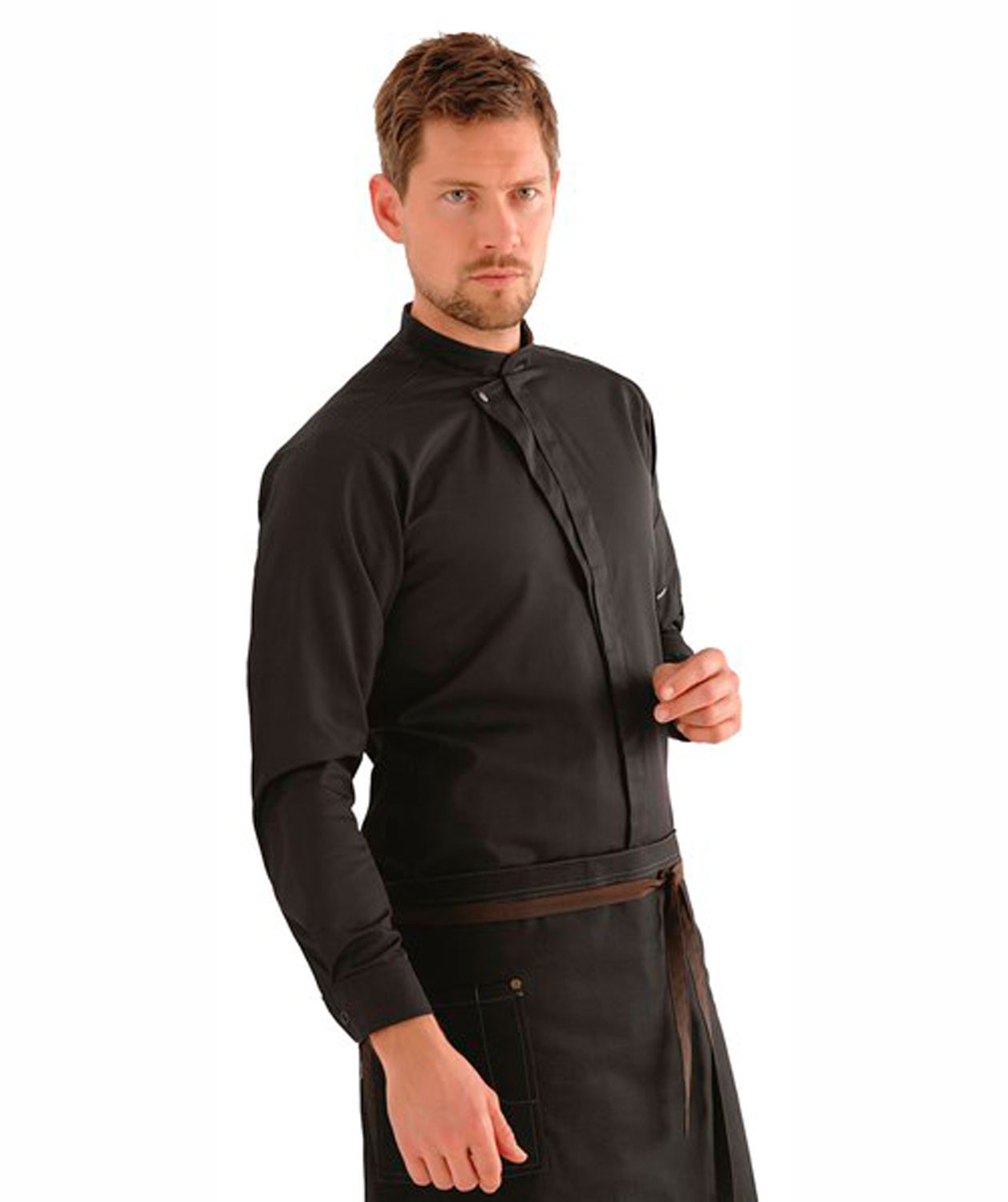 Kentaur  kokke-/serveringsjakke, Sort, large image number 1