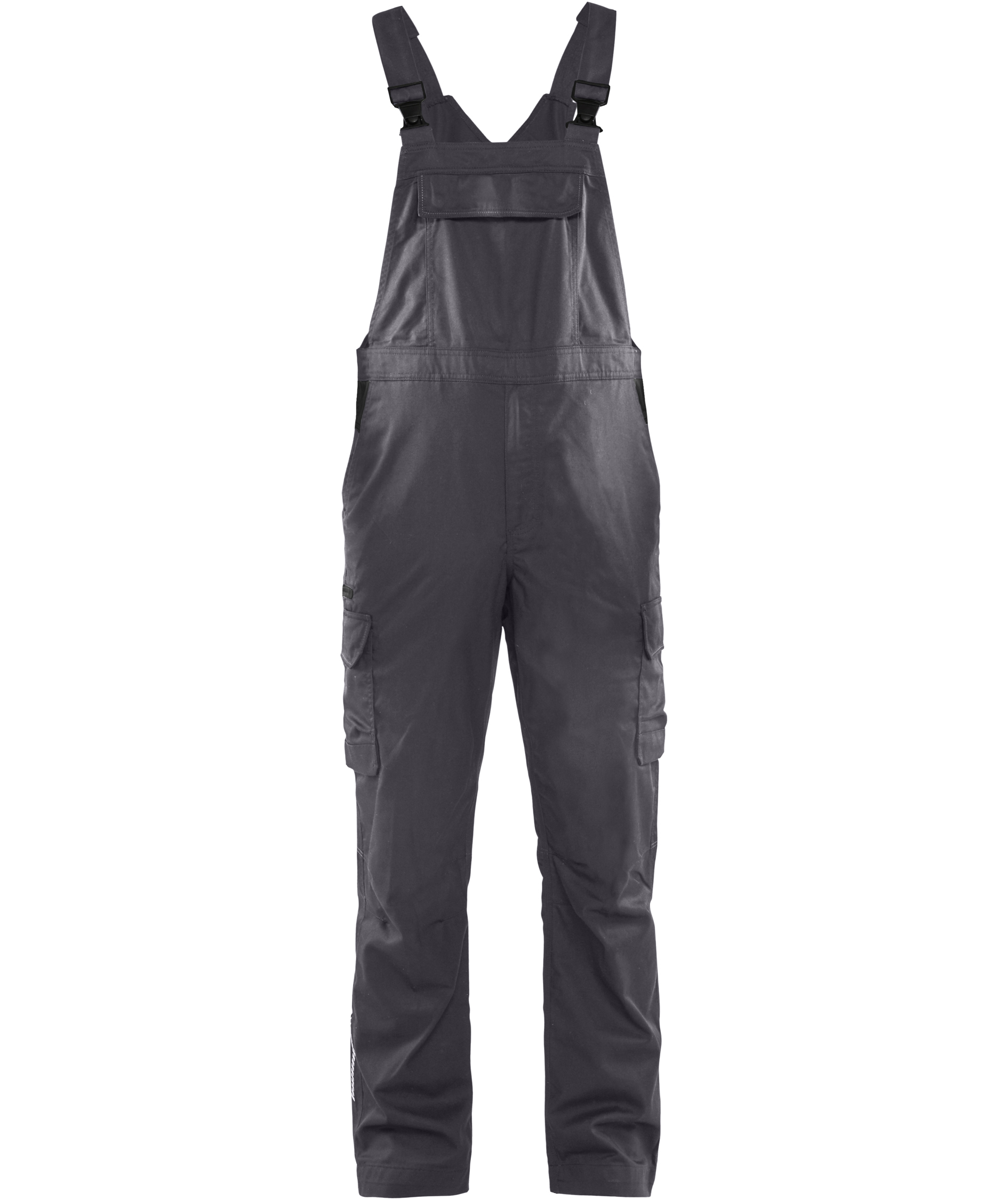 Bl&aring;kl&auml;der arbetsh&auml;ngselbyxa, Mellangr&aring;/svart, Mellangr&aring;/svart, swatch