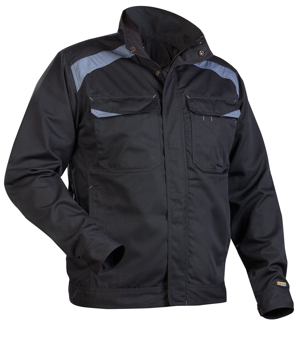 Bl&aring;kl&auml;der industri arbetsjacka, Svart/Gr&aring;