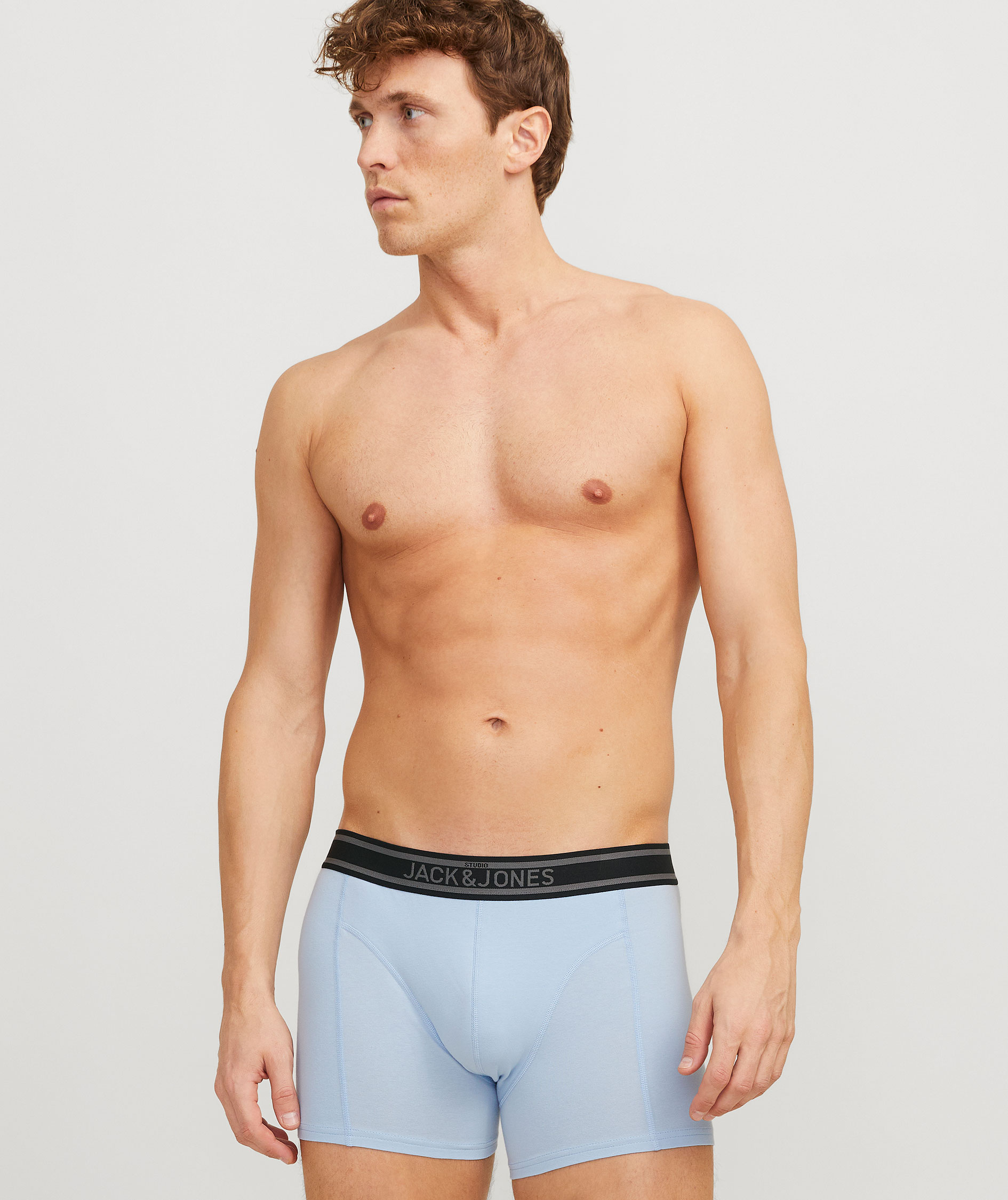 Jack & Jones JACAIDEN SOLID 3er-Pack Boxershorts, Deep Teal