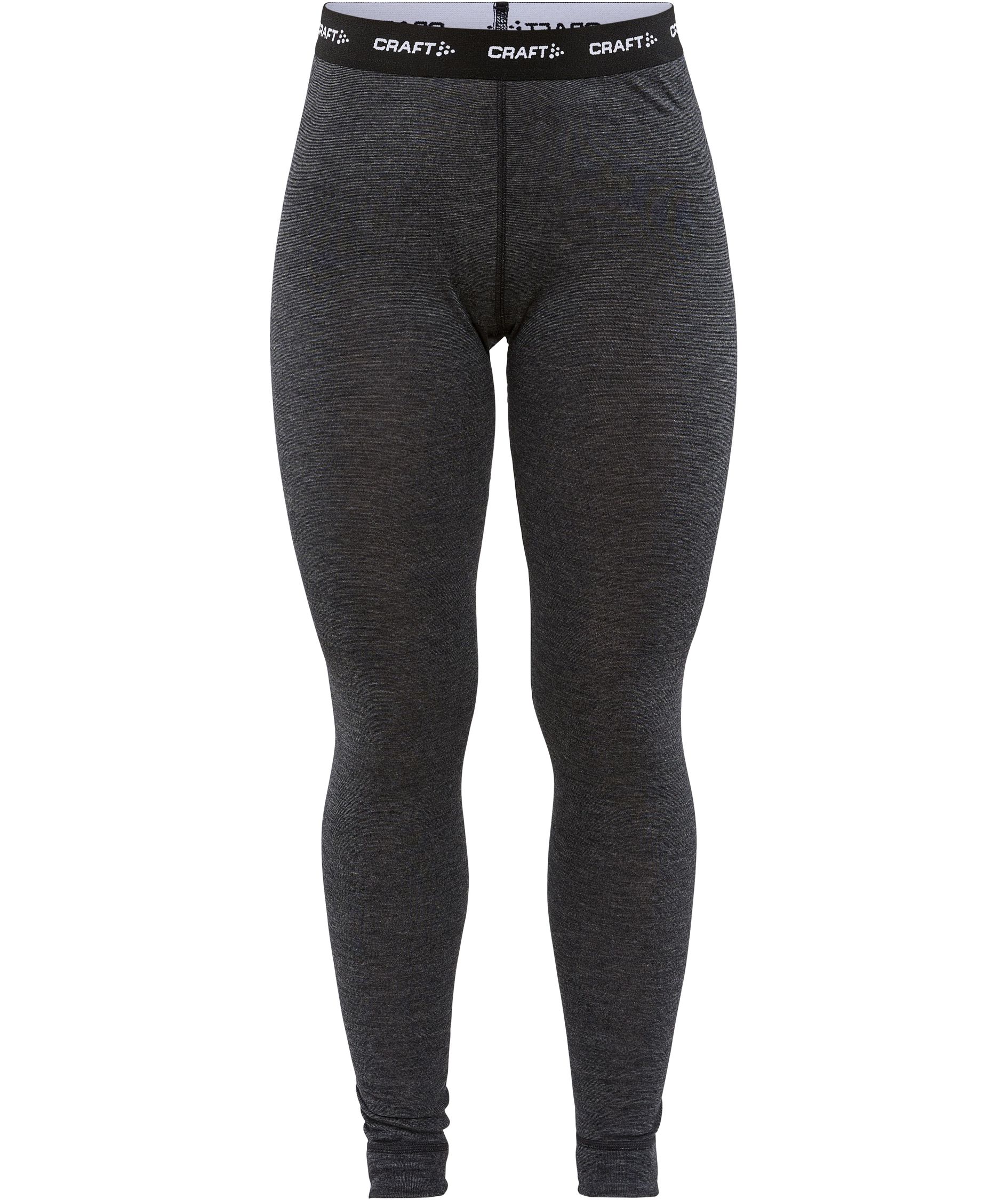 Craft Core Damen Baselayer-set mit Merinowolle, Schwarz melange, large image number 3