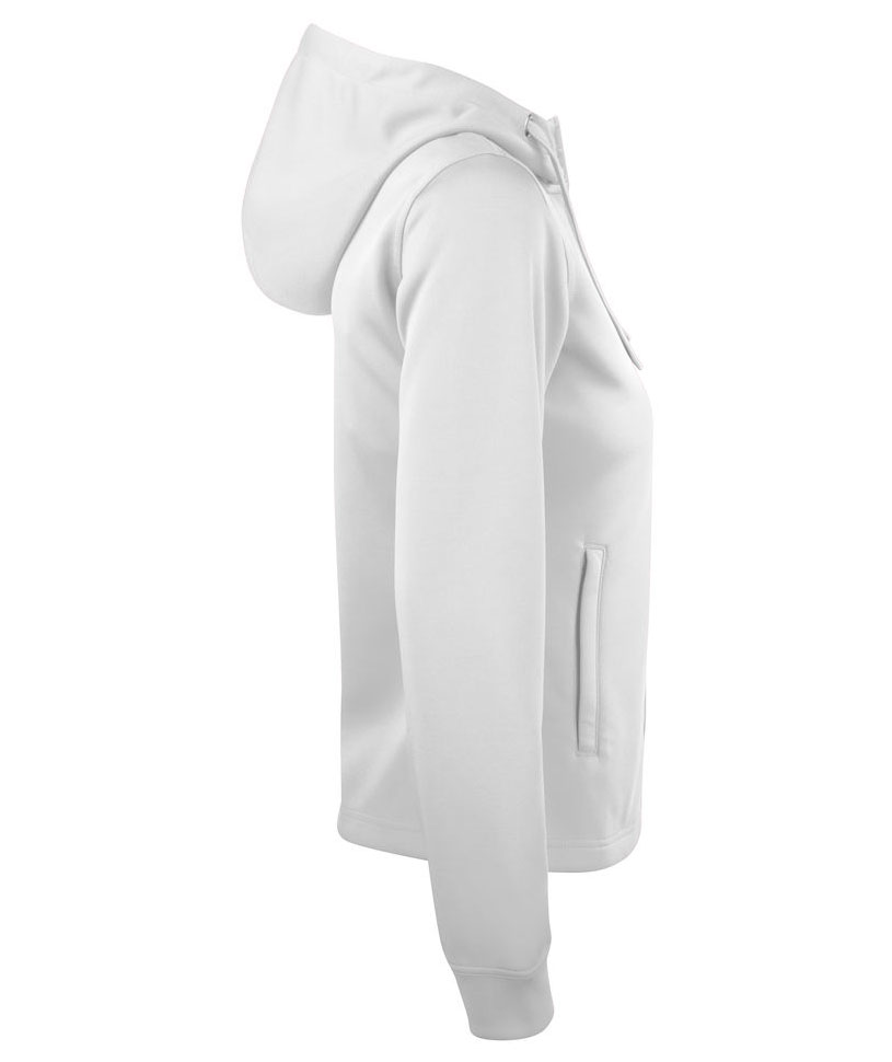 Clique Basic Active Damen Hoodie, Wei&szlig;, large image number 4