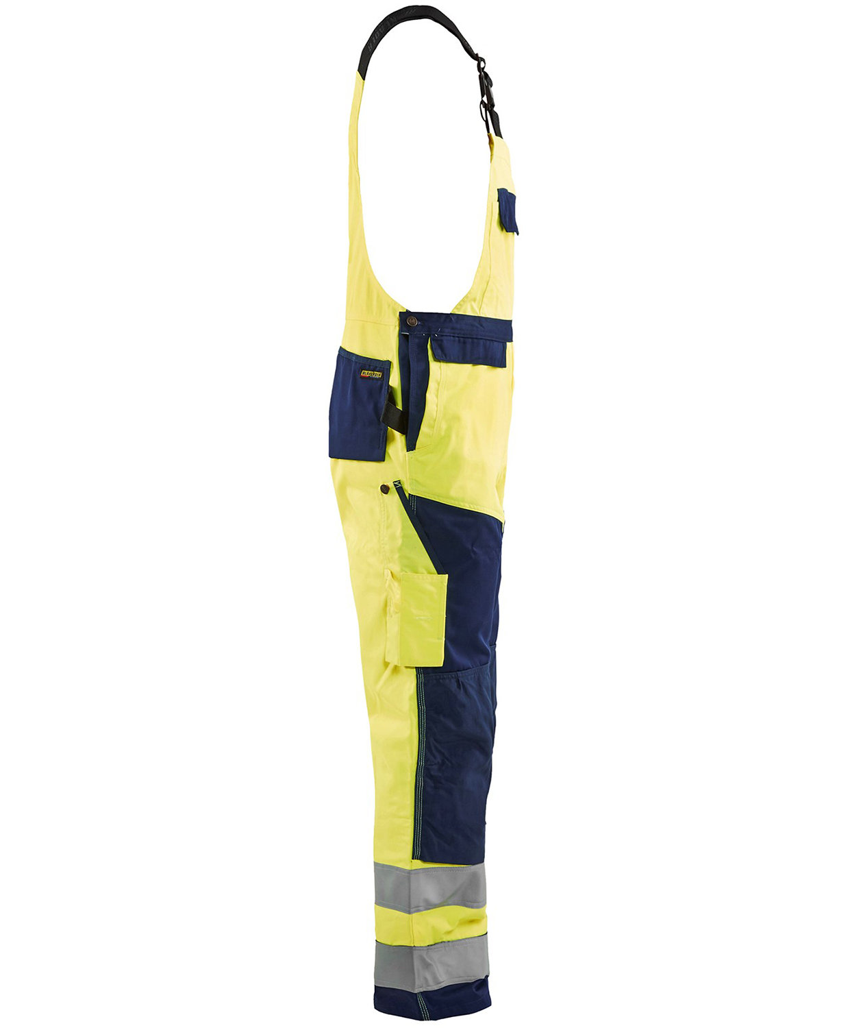Bl&aring;kl&auml;der arbeidsselebukse, Hi-vis gul/marinebl&aring;, large image number 3