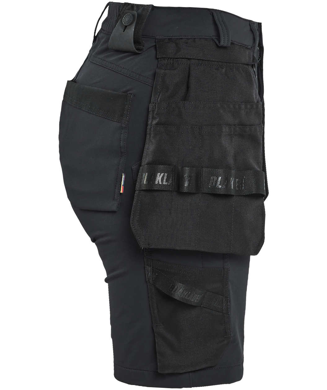 Bl&aring;kl&auml;der hantverksshorts full stretch dam, Svart, large image number 2