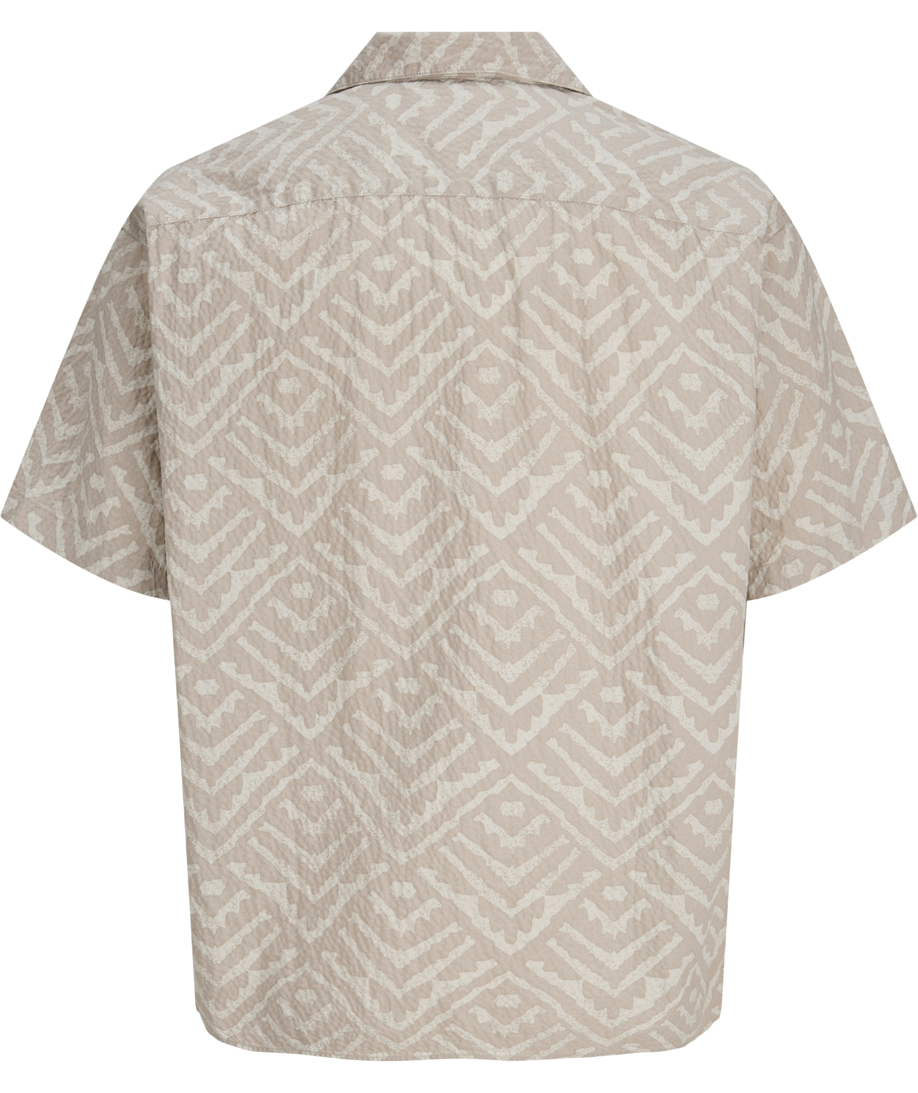 Jack & Jones JJMILO SEERSUCKER RESORT short-sleeved shirt, Moonbeam, large image number 1