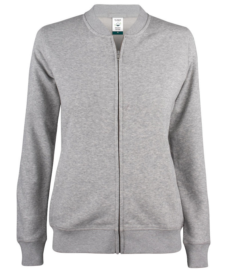 Clique Premium OC cardigan dam, Gr&aring; Melange, large image number 0