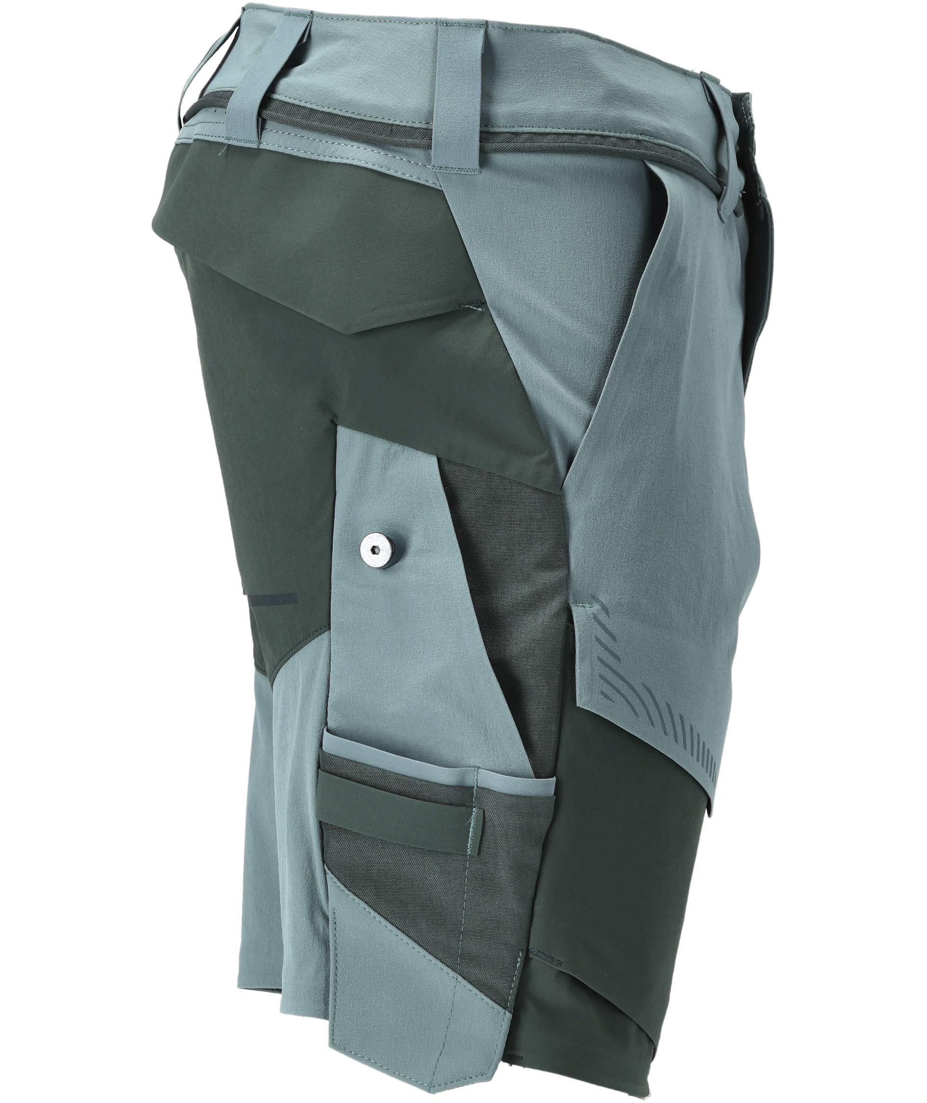 Mascot Customized arbeidsshorts full stretch, Lys skogsgr&oslash;nn/Skogsgr&oslash;nn, large image number 2