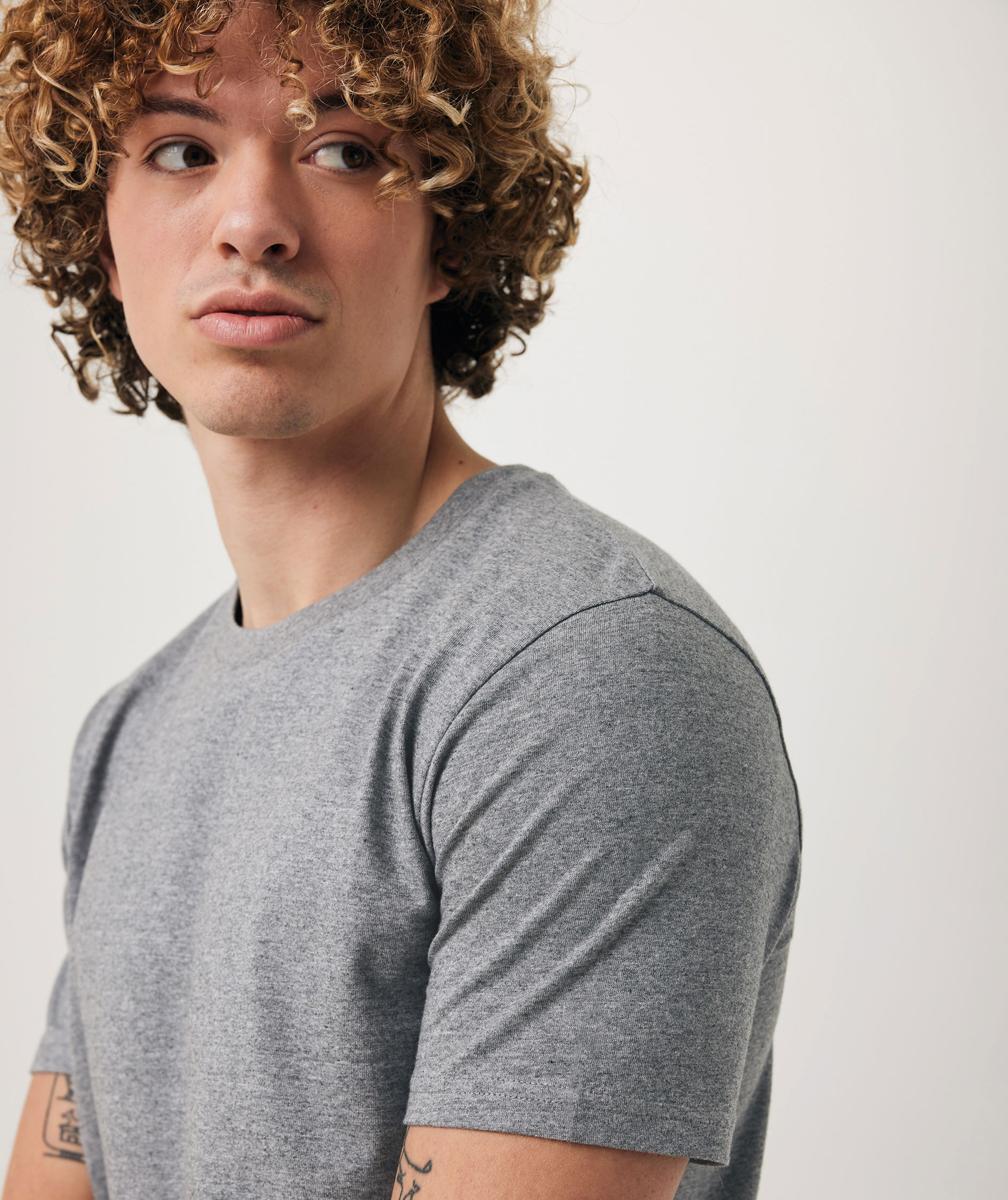 Iqoniq Brett T-shirt, Light Heather Anthracite, large image number 7