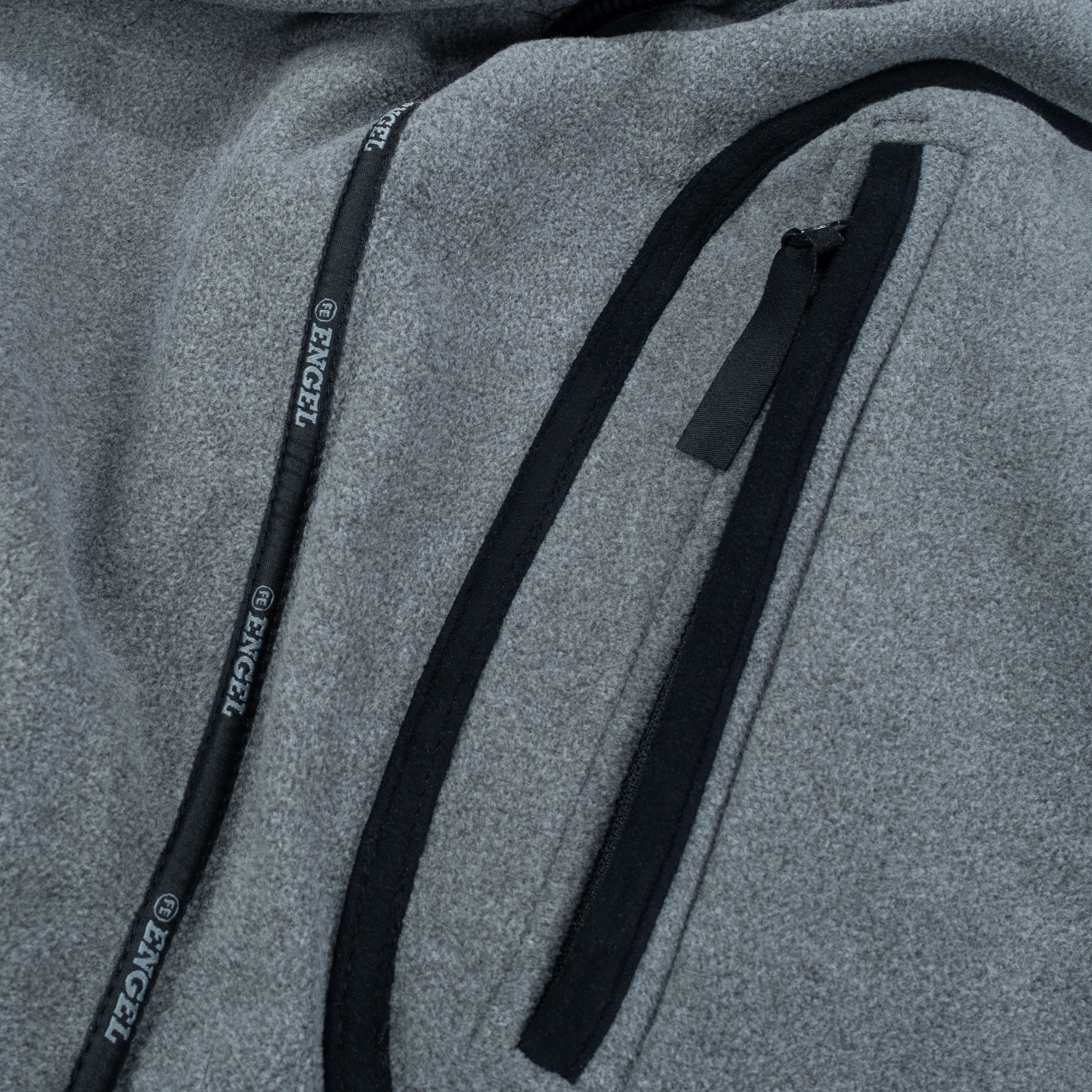 Engel Extend  v&auml;ndbar fleecejacka, Svart/Antracitgr&aring;, large image number 3