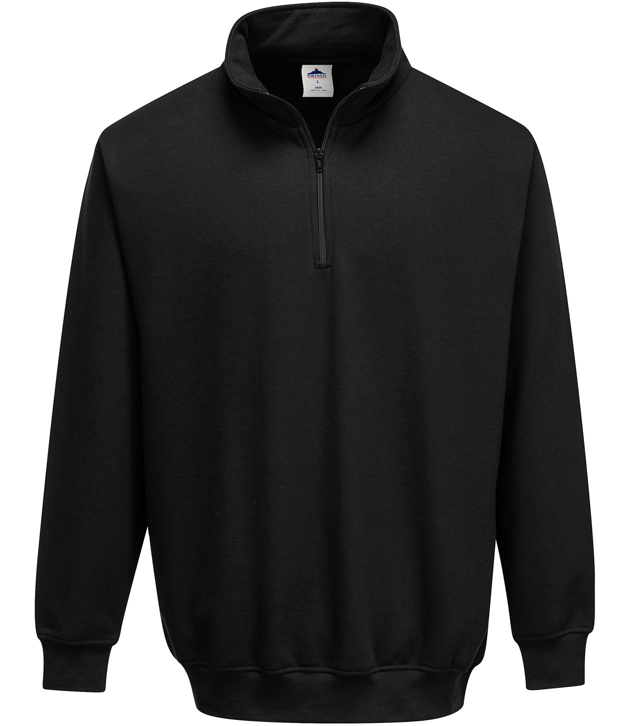 Portwest Sorrento half zip sweatshirt, Svart