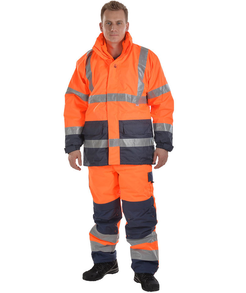 Ocean 4-i-1 vinterjacka, Orange/Marinbl&aring;