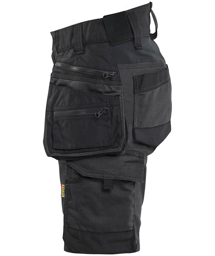 Bl&aring;kl&auml;der Striker dame h&aring;ndverkershorts, Svart/Svart, large image number 3