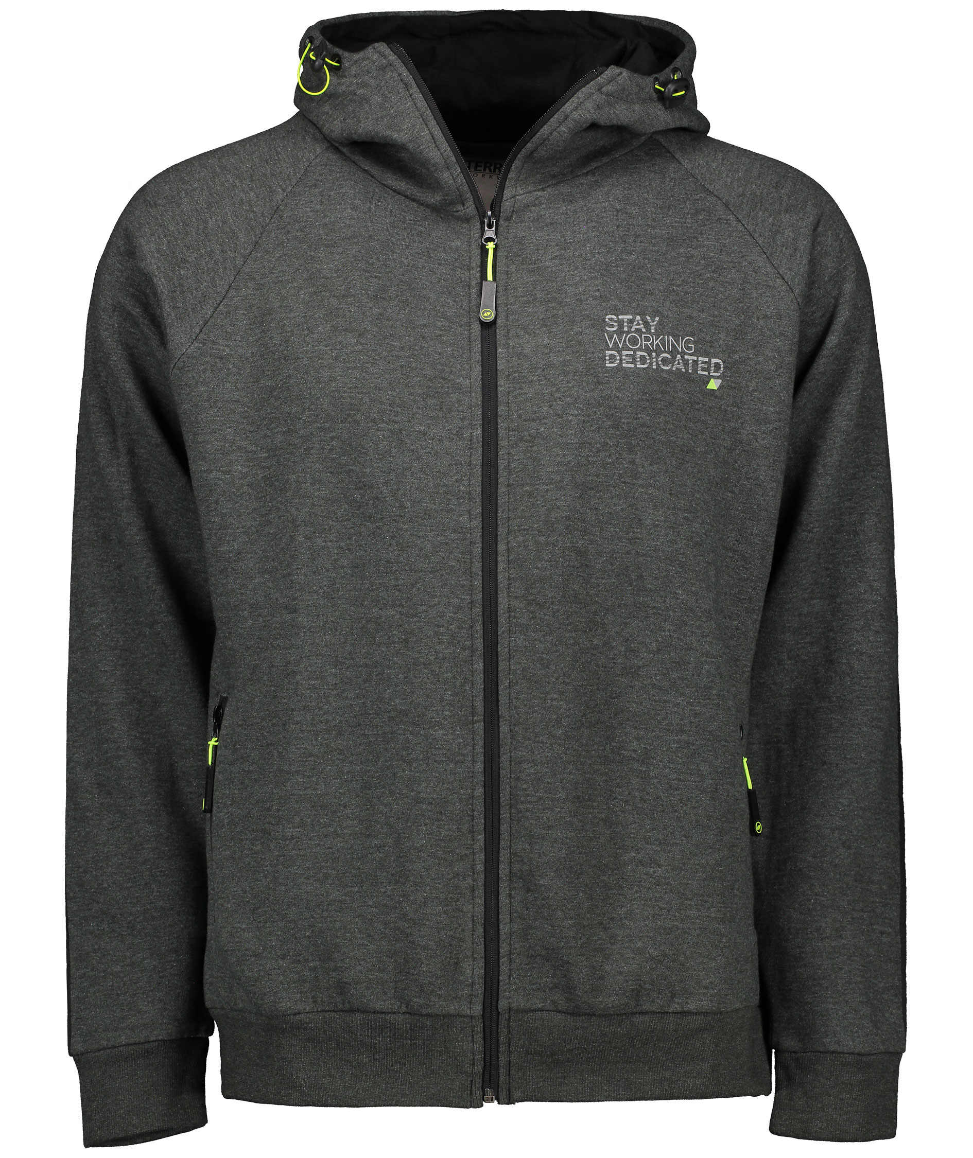 Terrax fodrad cardigan, M&ouml;rkgr&ouml;n