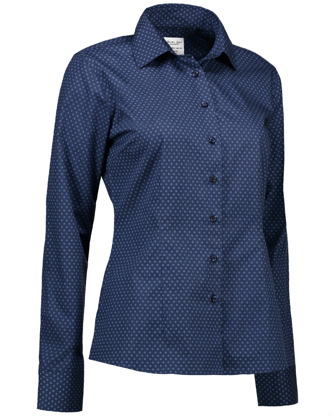 Seven Seas Virginia modern fit women's shirt, Navy, large image number 2