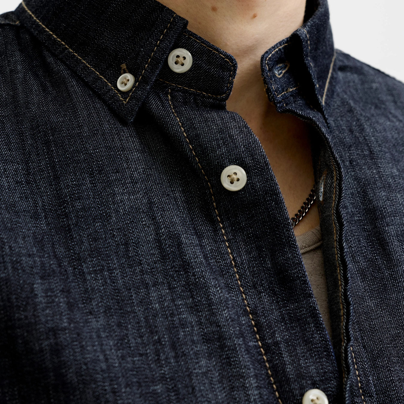 Jack & Jones JJEBROOK JJOXFORD AKM 990 skjorte, Blue Denim Raw, large image number 4